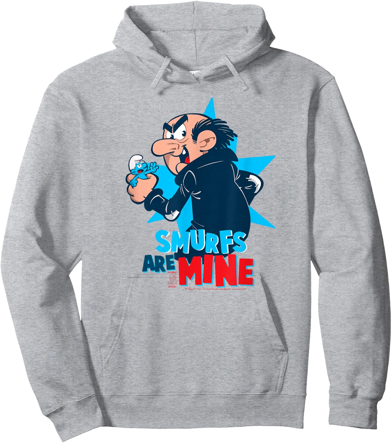 The Smurfs Gargamel Smurfs are Mine Hoodie - Hoodie | Ash
