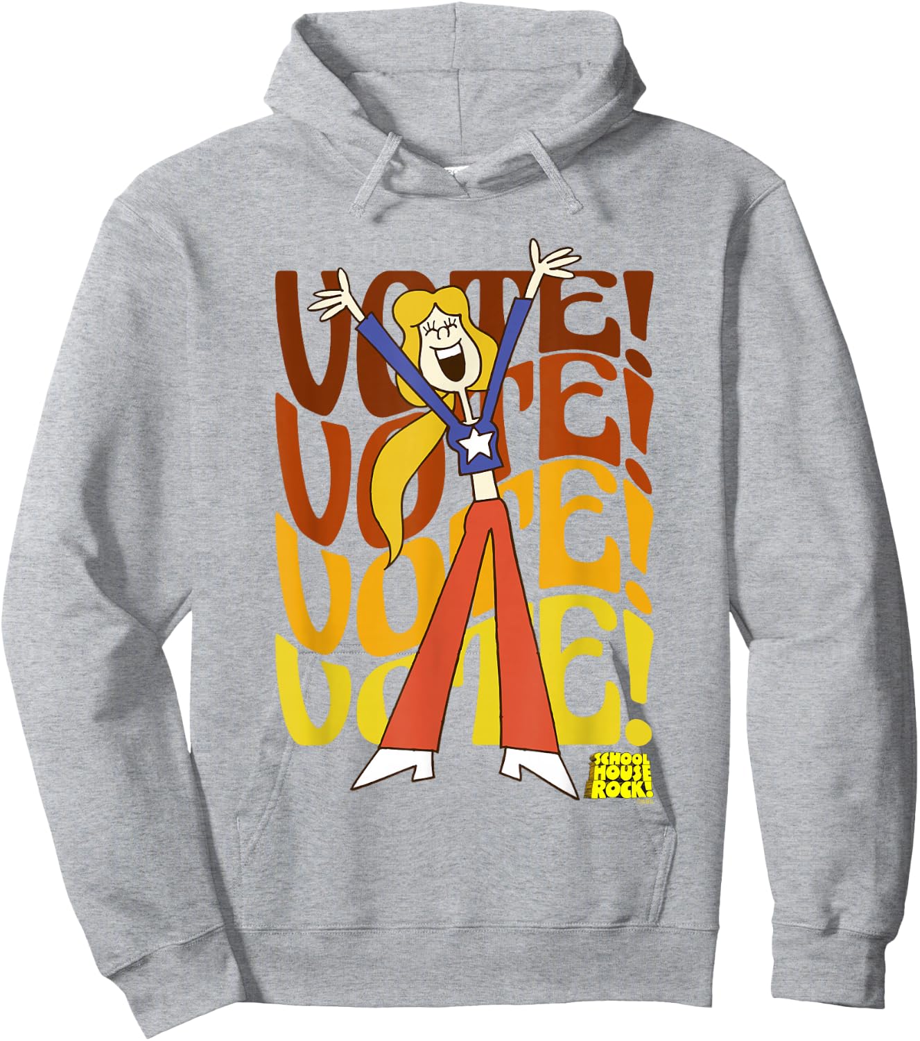 Schoolhouse Rock! Sarah Suffrage Vintage Vote Vintage Hoodie - Hoodie | Ash