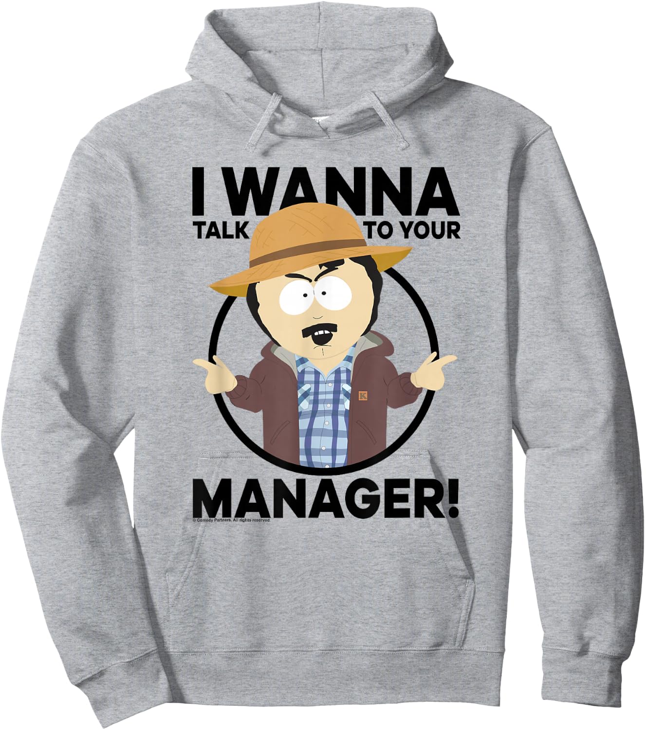 South Park Talk to Your Manager Hoodie - Hoodie | Ash