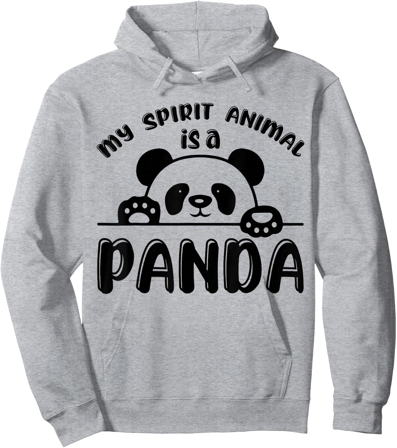 My Spirit Animal Is A Panda Hoodie - Hoodie | Ash