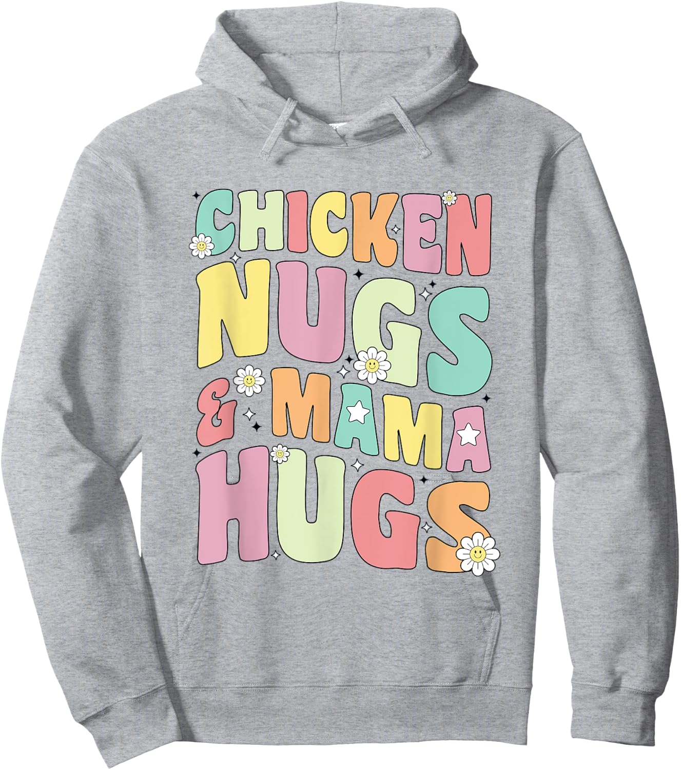 Chicken Nugs and Mama Hugs Toddler for Chicken Nugget Lover Hoodie - Hoodie | Ash