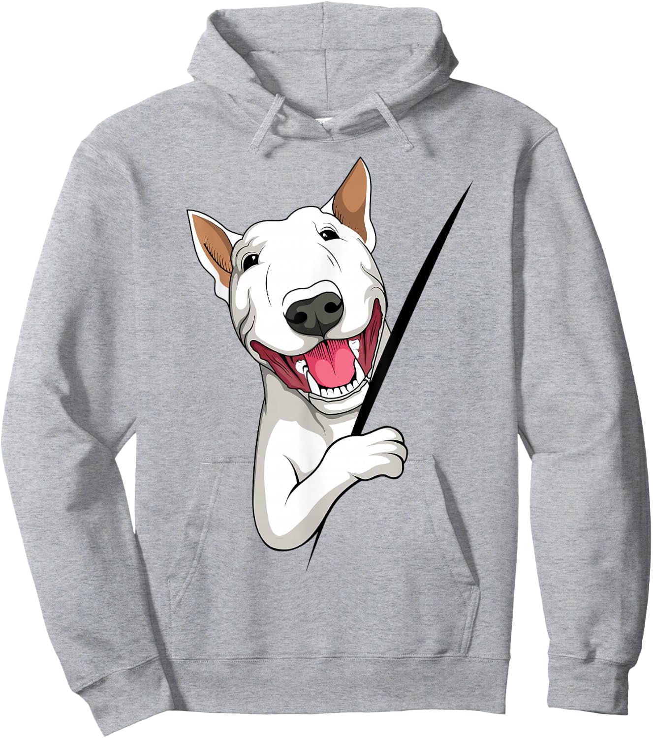 Bull Terrier Dog Bull Terrier Hoodie - Hoodie | Ash