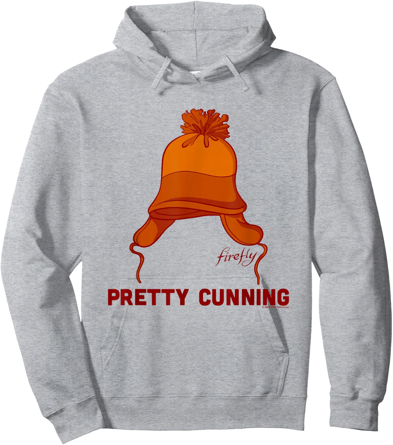 Firefly Pretty Cunning Iconic Jayne Hat Retro Chest Logo Hoodie - Hoodie | Ash
