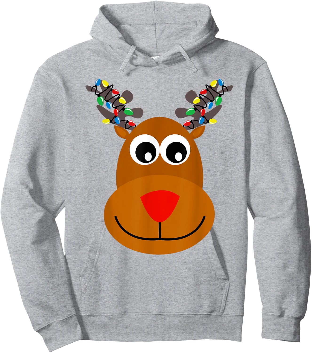 RUDOLPH Red Nose Reindeer | Santa Christmas Shirt Hoodie - Hoodie | Ash