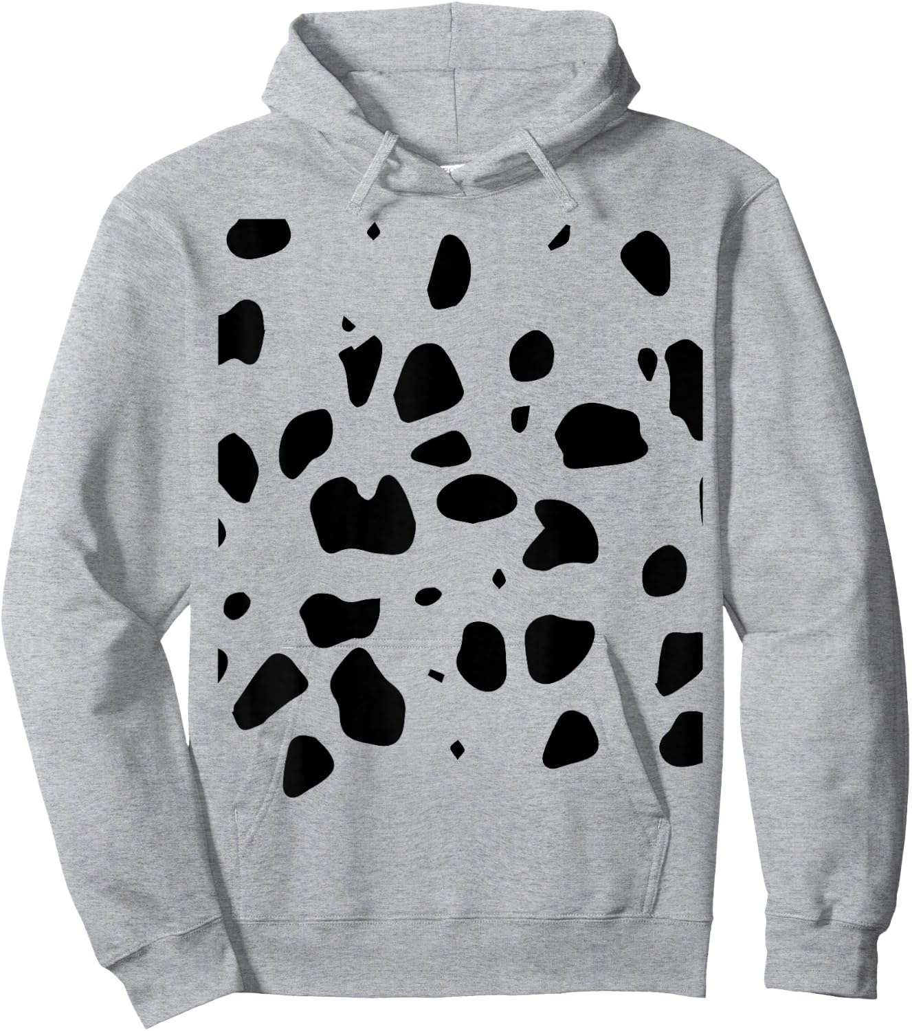 Spotted White With Black Polka Dots Diy Dalmatian Hoodie - Hoodie | Ash