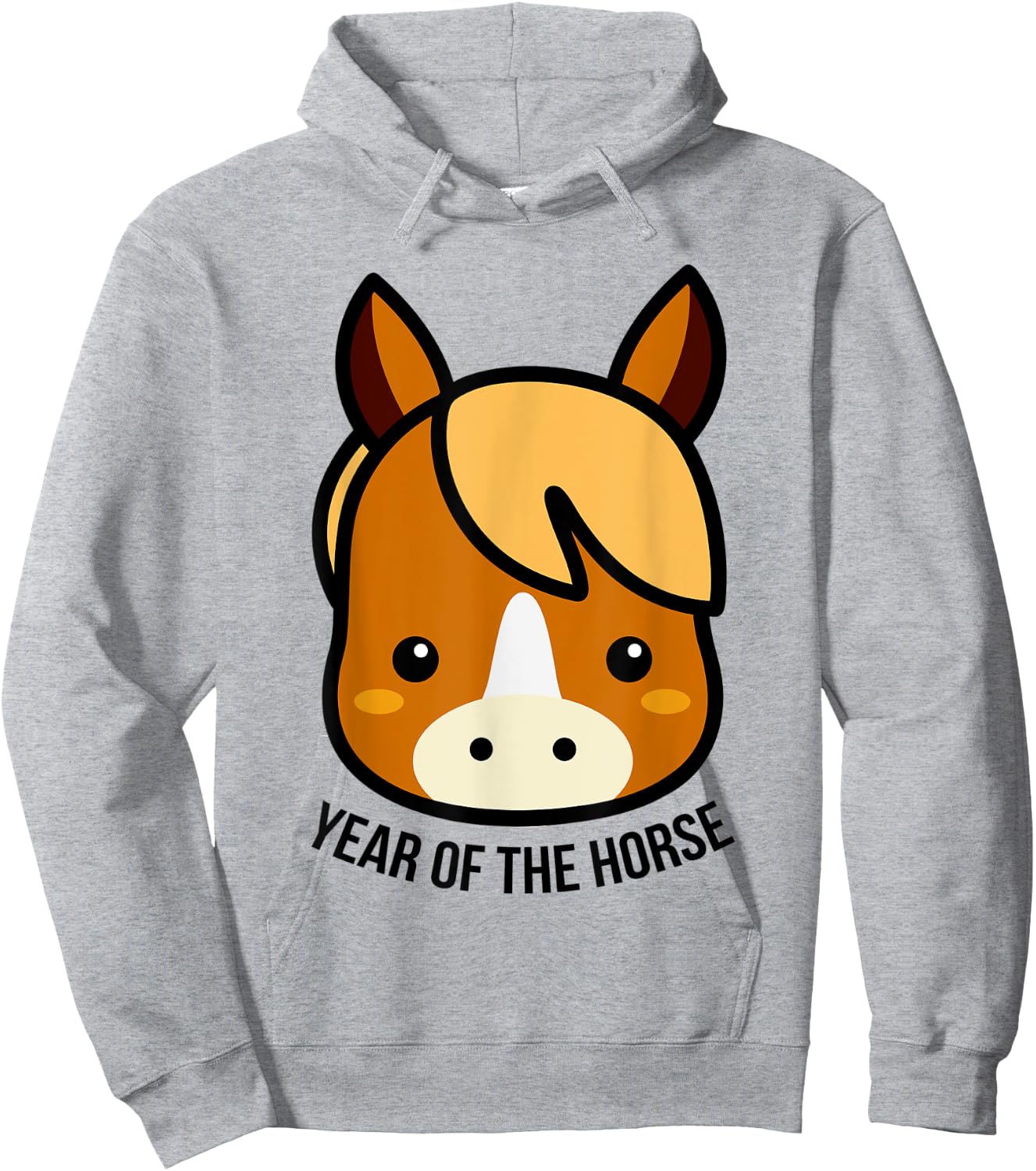 Chinese Zodiac Horoscope Kids Animal Year of the Horse Hoodie - Hoodie | Ash