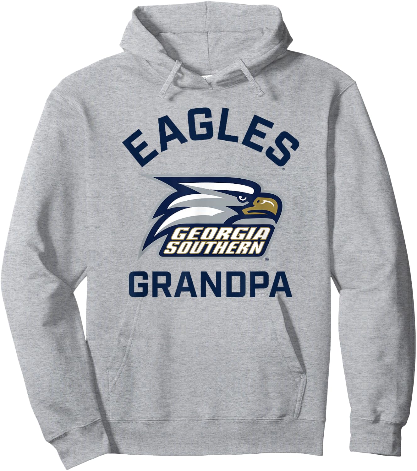 Georgia Southern University Eagles Arched Grandpa Hoodie - Hoodie | Ash