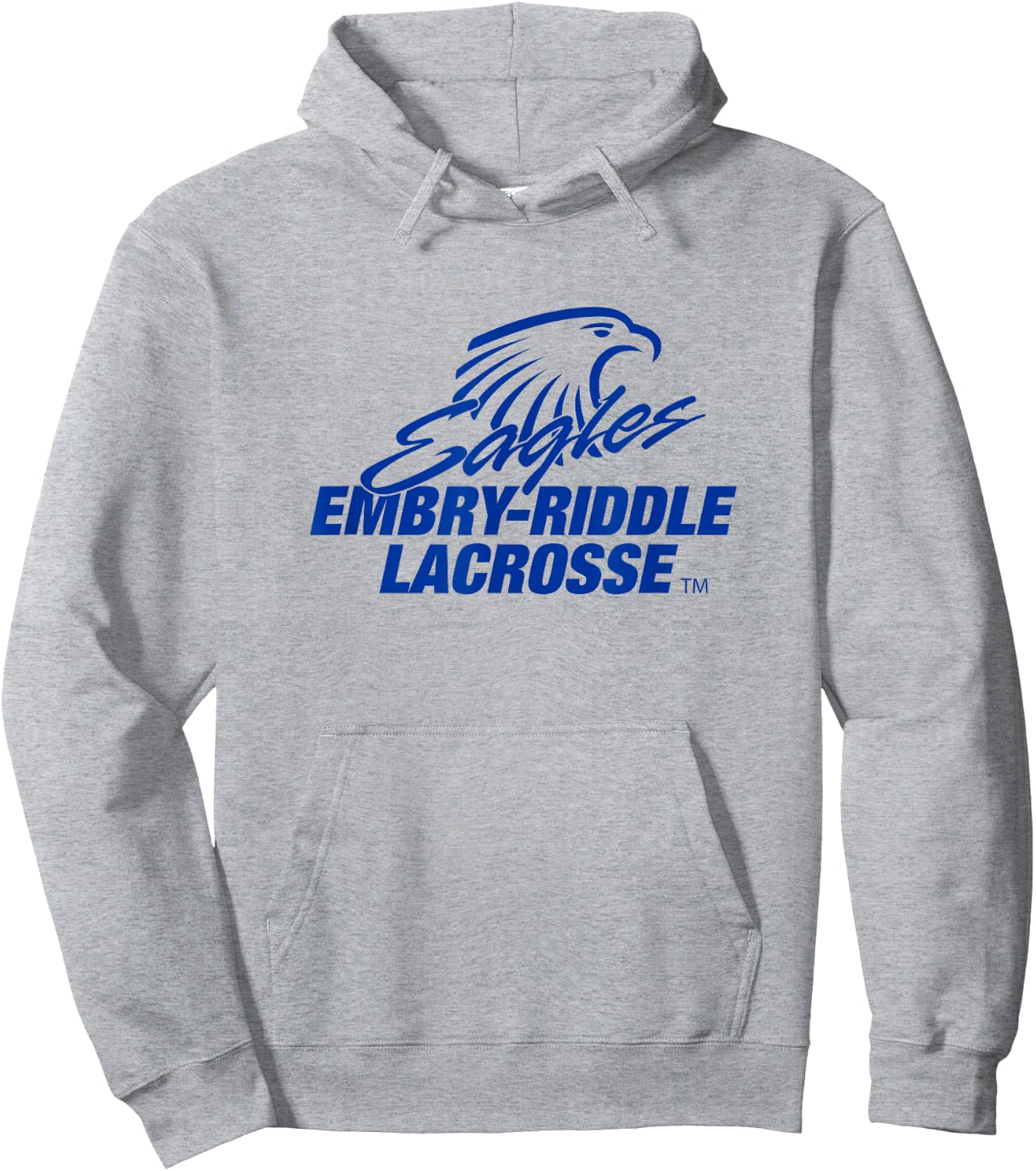 Embry-Riddle Aeronautical Eagles Lacrosse Sports Fan Hoodie - Hoodie | Ash