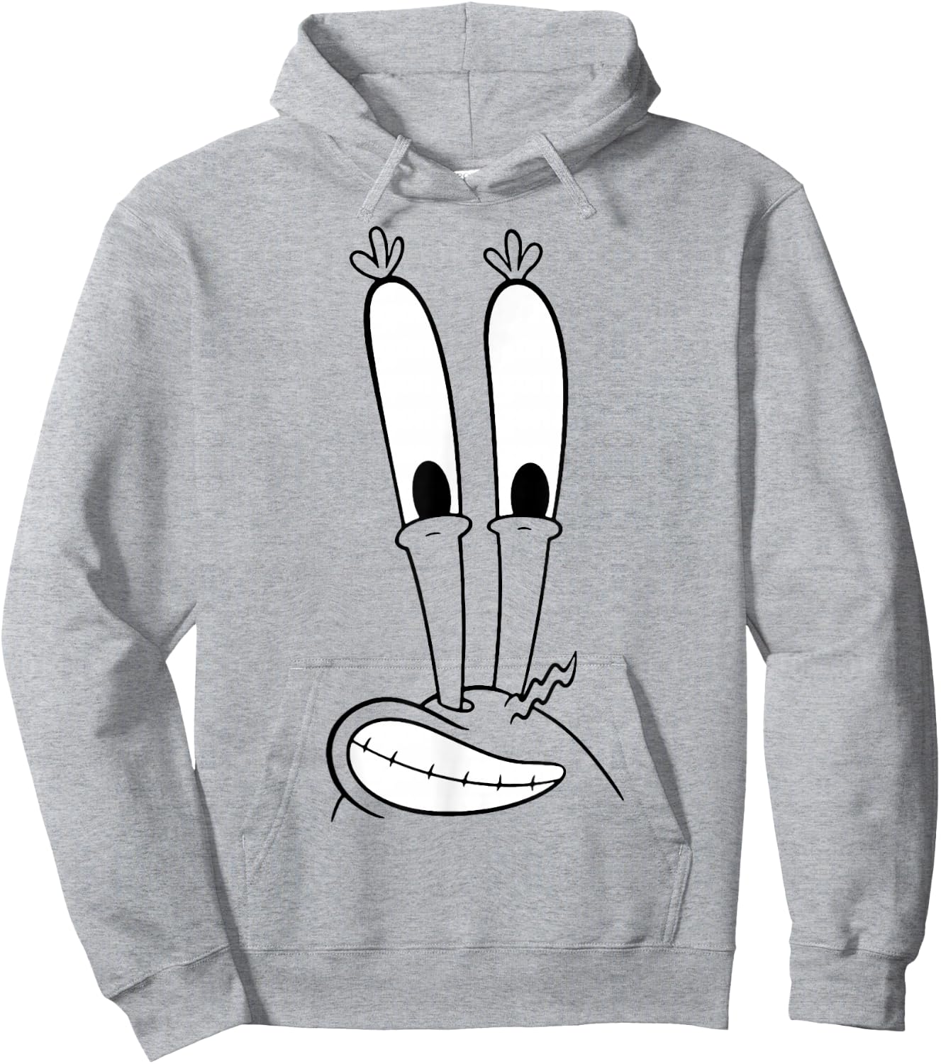 Spongebob Squarepants Mr. Krabs Smiling Big Face Hoodie - Hoodie | Ash