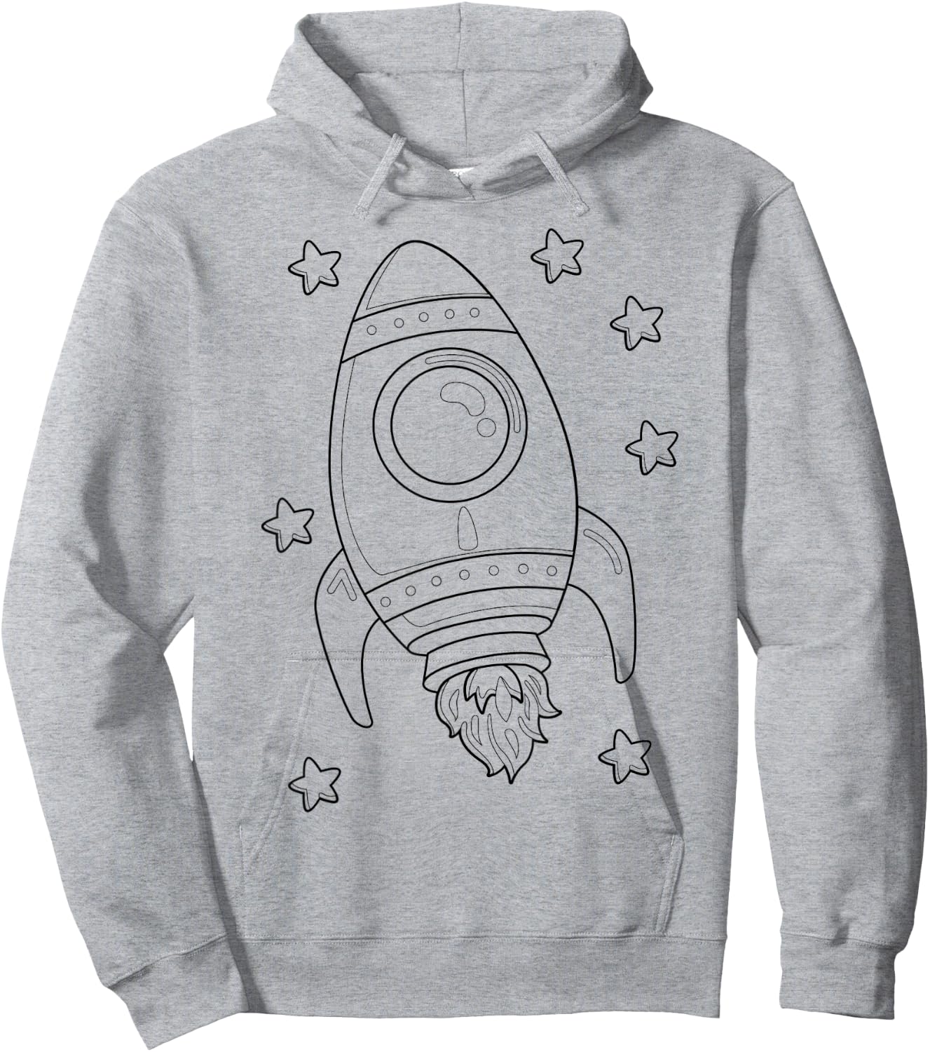 Weltraum Rakete Astronaut Kosmos Mandala zum ausmalen Hoodie - Hoodie | Ash
