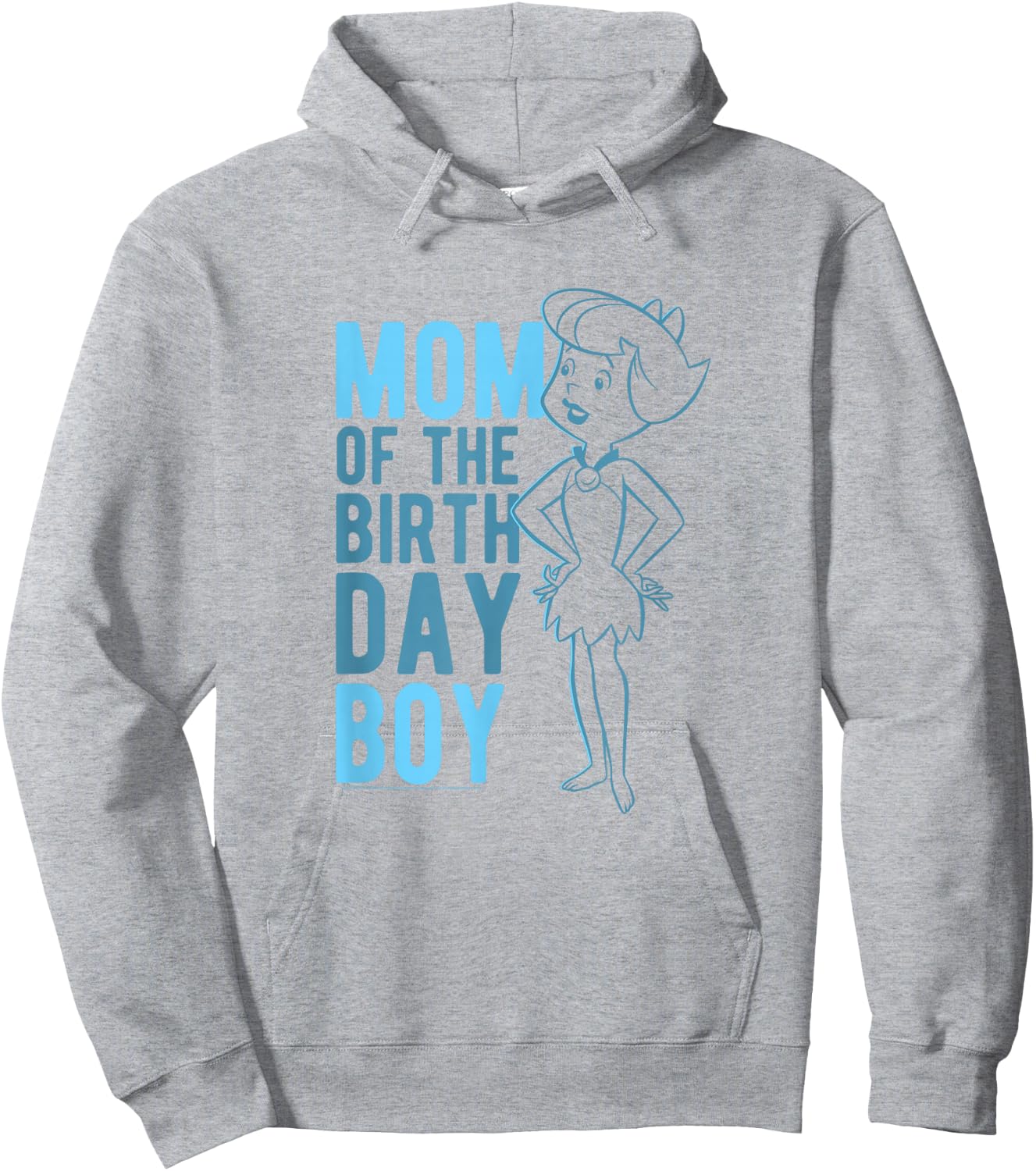 The Flintstones Betty Rubble Mom Of The Birthday Boy Hoodie - Hoodie | Ash