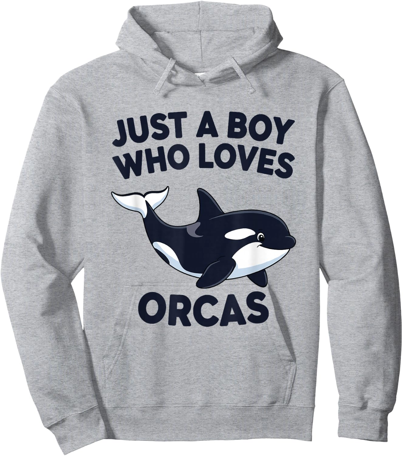 Just A Boy Who Loves Orcas Hoodie - Hoodie | Ash