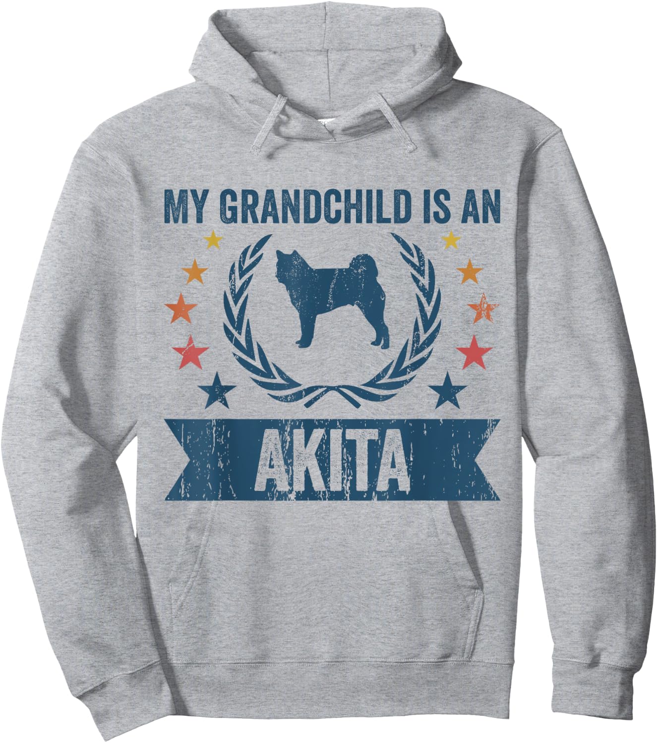 My Grandchild Is A Dog - Grandpa & Grandma Akita Women Hoodie - Hoodie | Ash