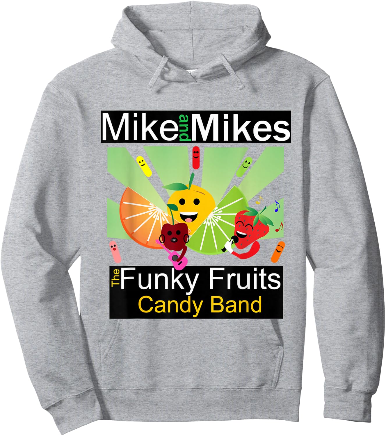 Fruit Candy Funny Band Mike and Mikes Adults Kids Green Hoodie - Hoodie | Ash