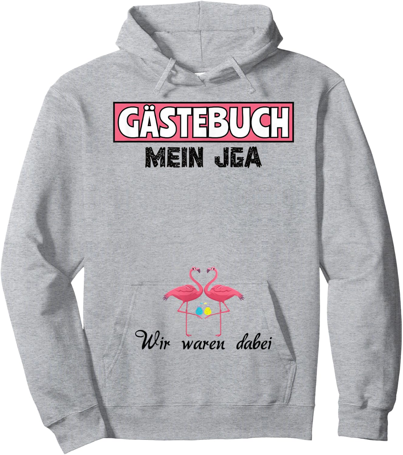 Team Braut JGA Mädels Gästebuch Junggesellinnenabschied Hoodie - Hoodie | Ash