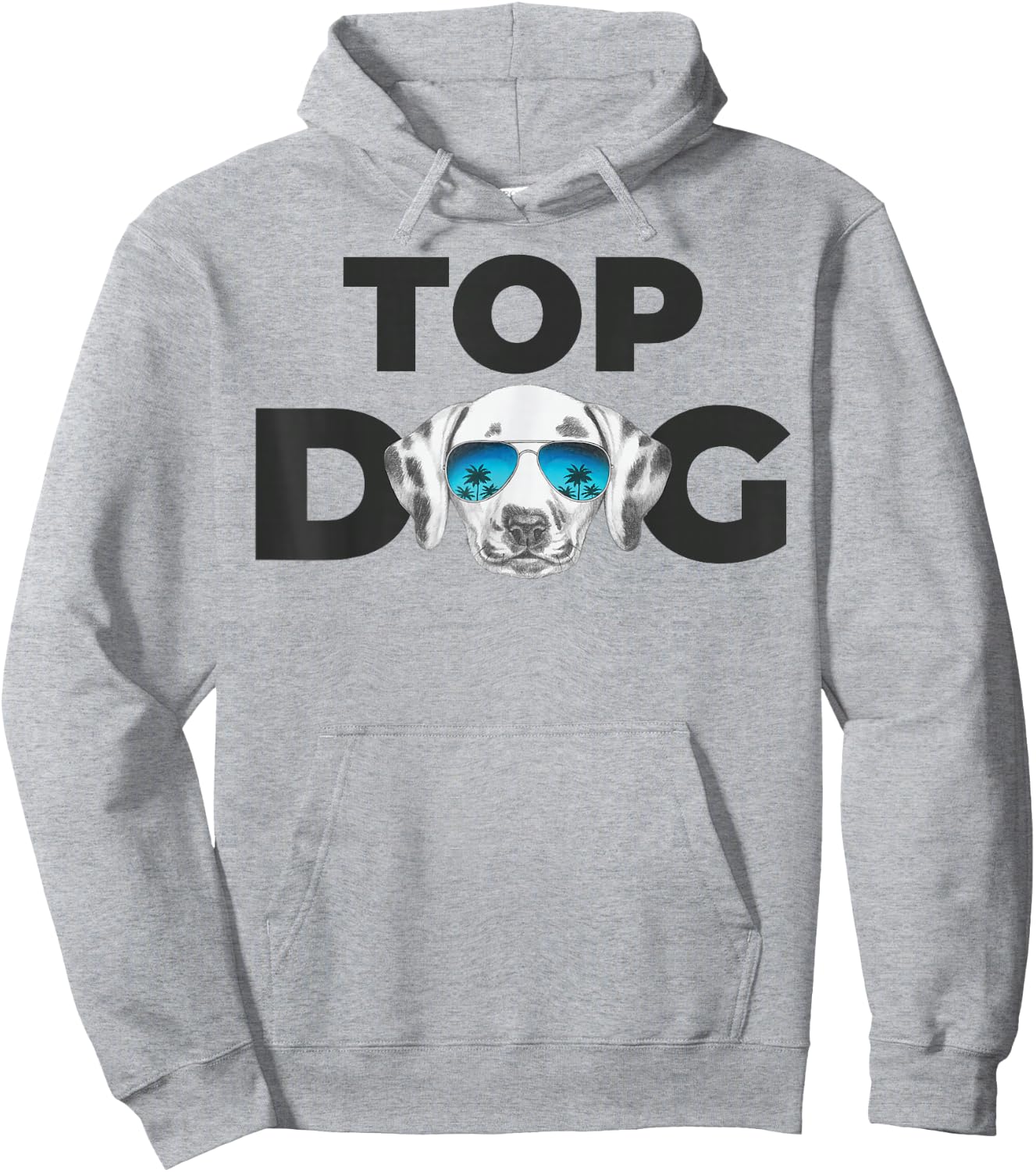 Top Dog | Dalmatian Lovers Design | Dalmatian Dog Hoodie - Hoodie | Ash