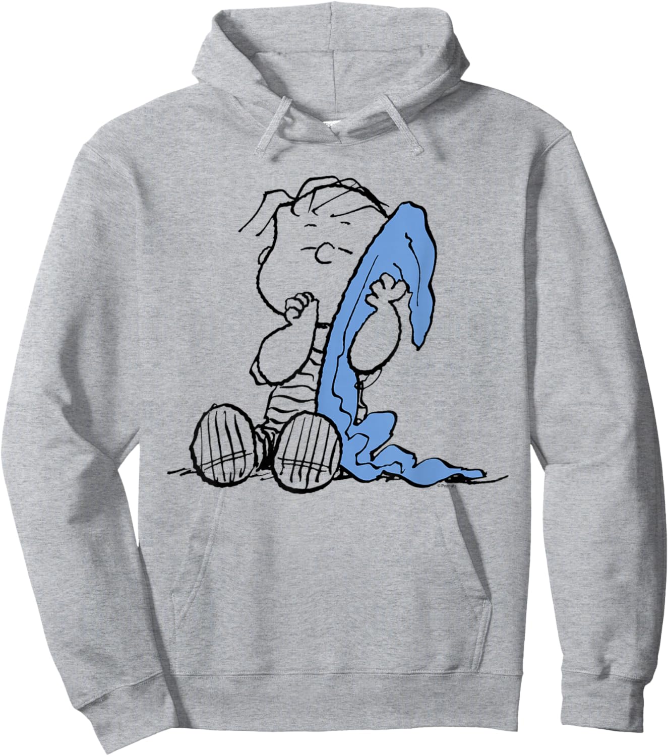 Peanuts Linus Blanket , blue Hoodie - Hoodie | Ash