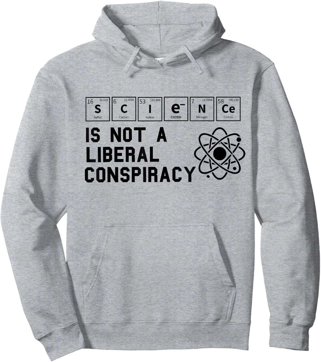 Science is Not a Liberal Conspiracy Political Retro Vintage Hoodie - Hoodie | Ash