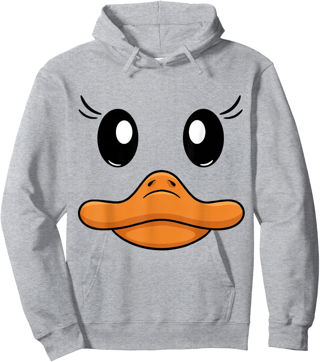 Duck Costume Goose Duck face Duck Beak Funny Animal Costume Hoodie - Hoodie | Ash