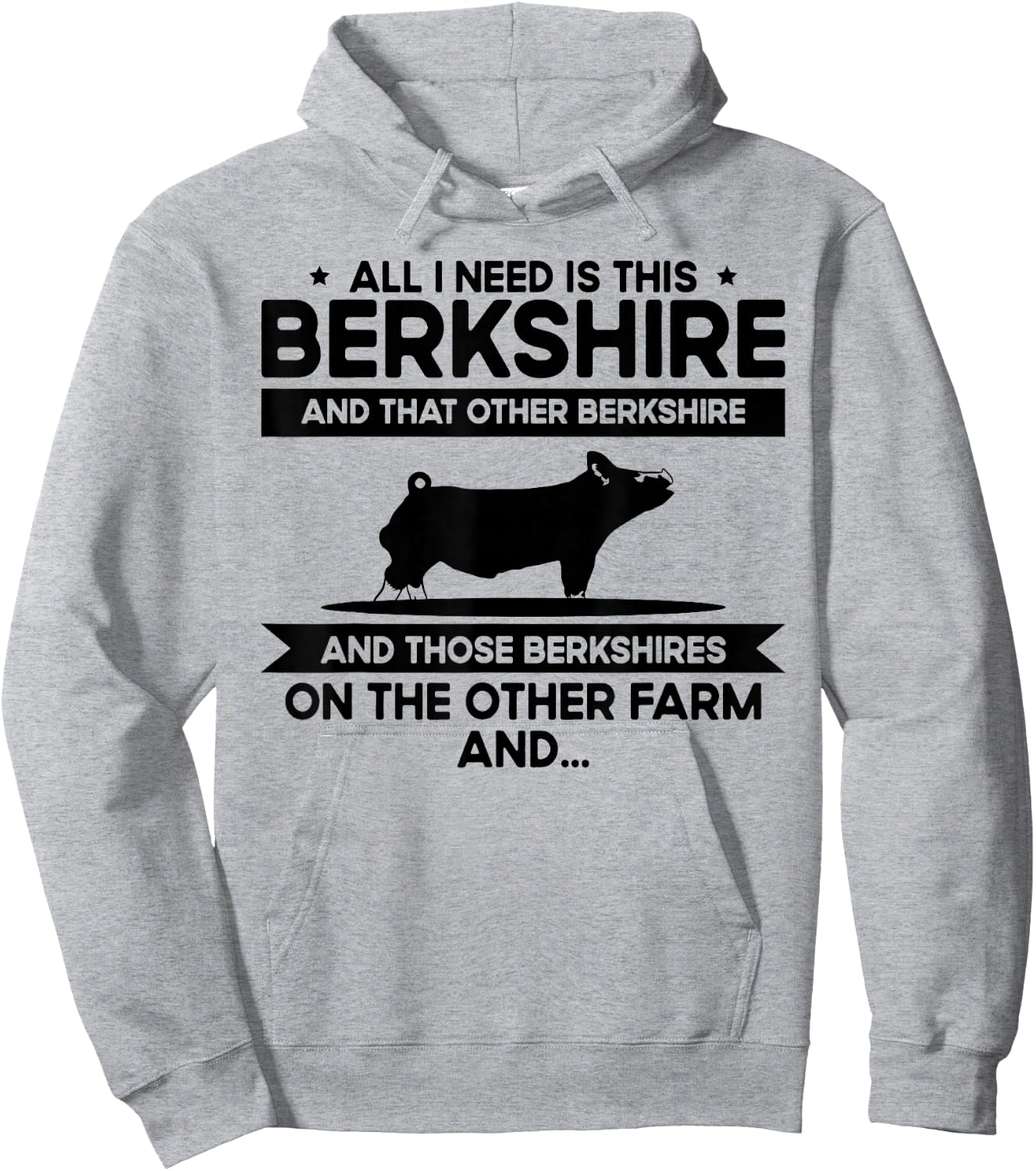 I Need This Pig Breeder Farmer - Berkshire Hoodie - Hoodie | Ash