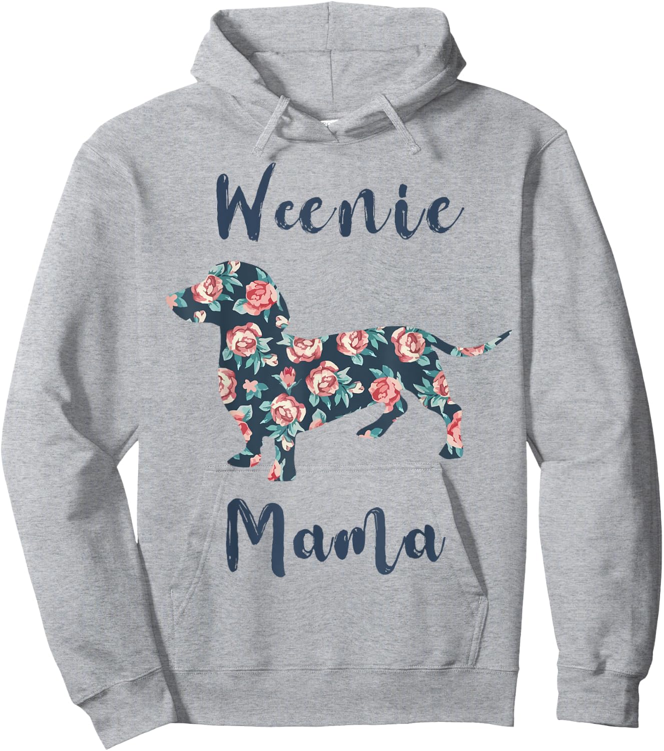 Dachshund Mom Shirt Women Weenie Mama Weiner-Dog Mother Day Hoodie - Hoodie | Ash