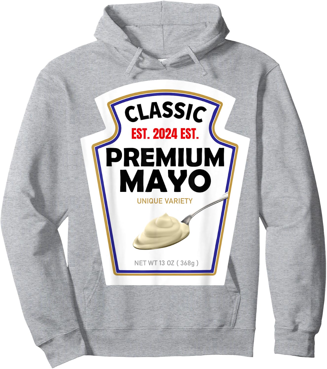 White Mayonnaise DIY Halloween Costume Couples & Group Mayo Hoodie - Hoodie | Ash