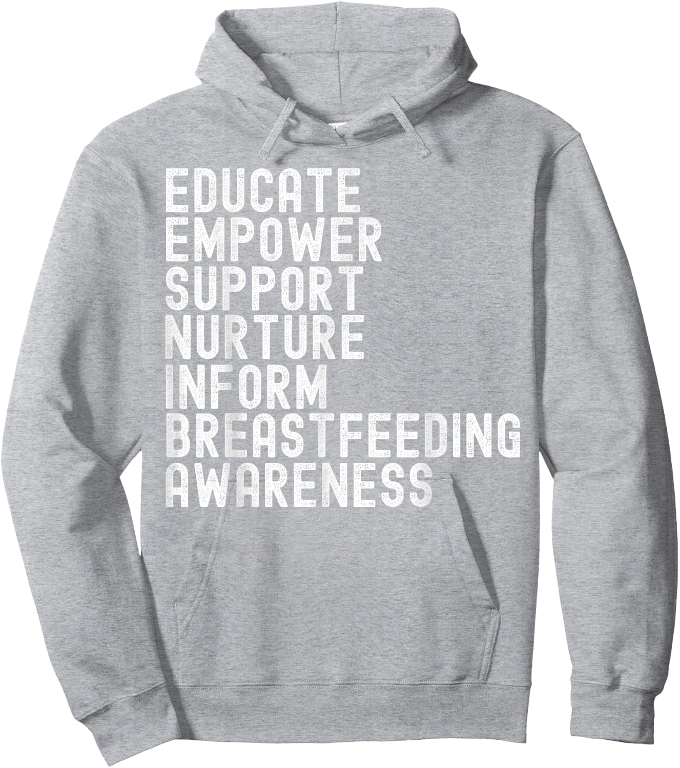 World Breastfeeding Week Awareness Breast Milk Lactation Mom Hoodie - Hoodie | Ash