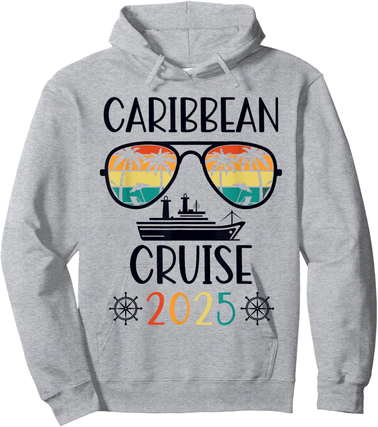 Caribbean Cruise 2025 Vacation Trip Matching Family Group Hoodie - Hoodie | Ash