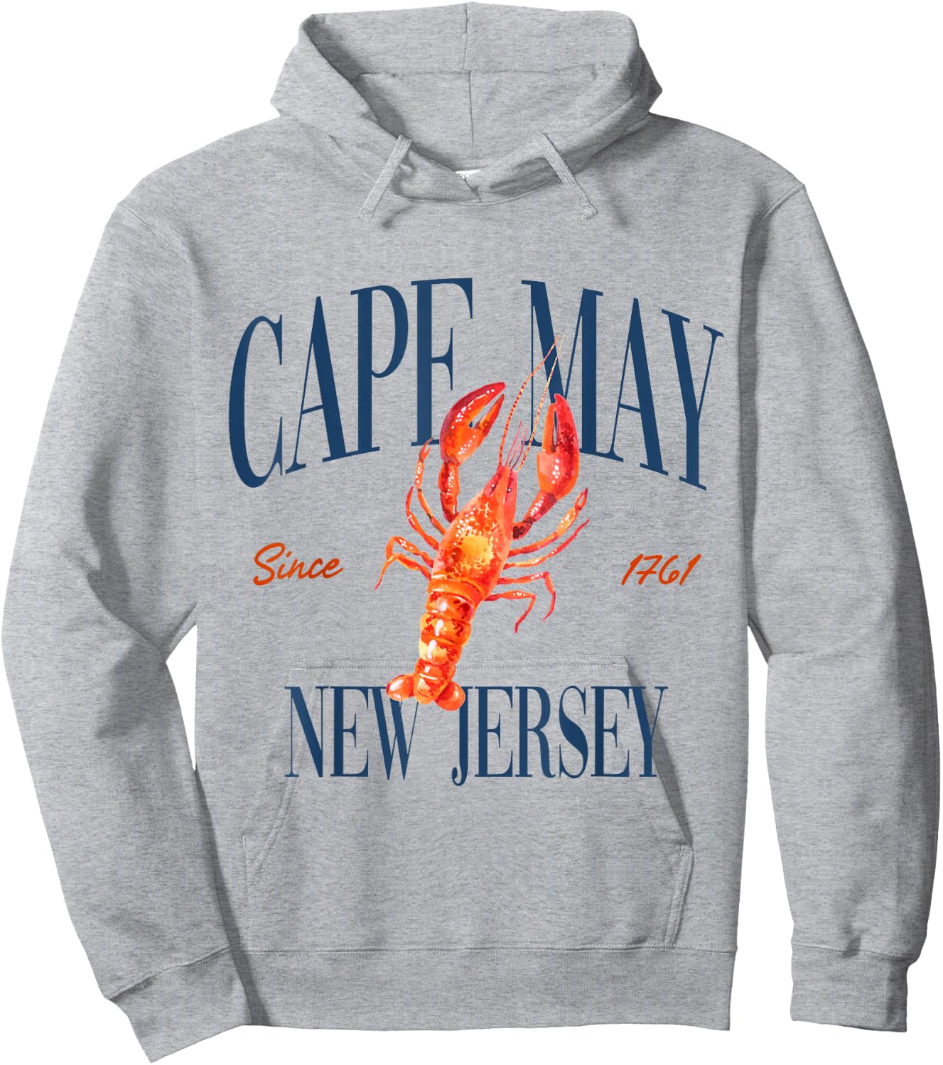Cape May New Jersey Est. 1761 - Old Money, Aesthetic Hoodie - Hoodie | Ash