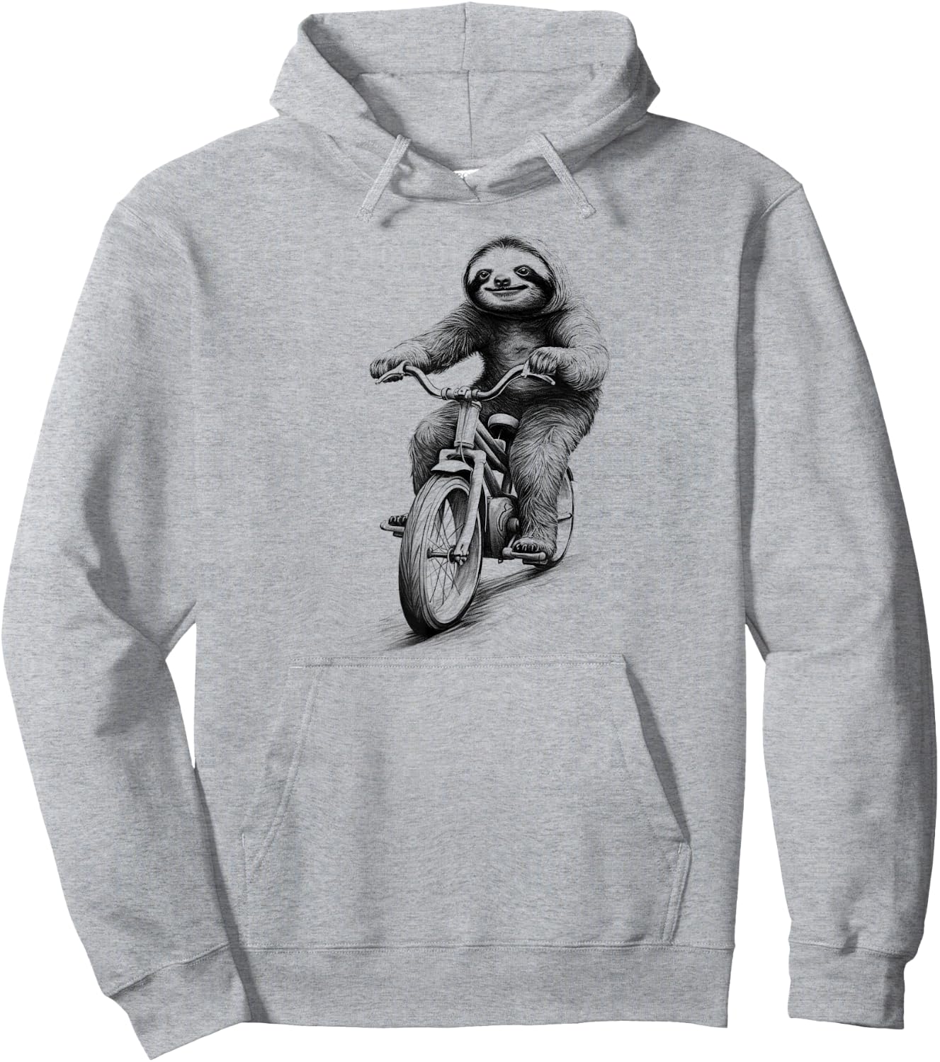 Sloth Riding Bicycle Biker Sloth Ride Slow Hoodie - Hoodie | Ash