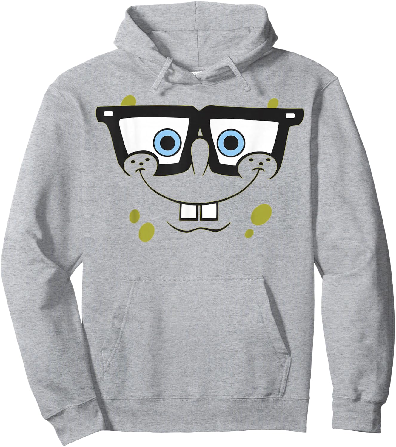 Spongebob Squarepants Halloween Glasses Big Face Costume Hoodie - Hoodie | Ash