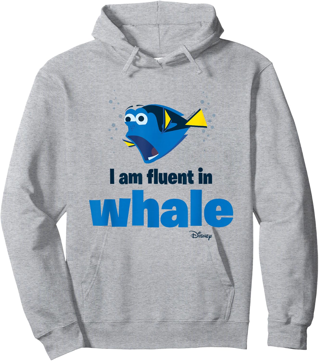 Finding Dory - I Am Fluent In Whale Hoodie - Hoodie | Ash