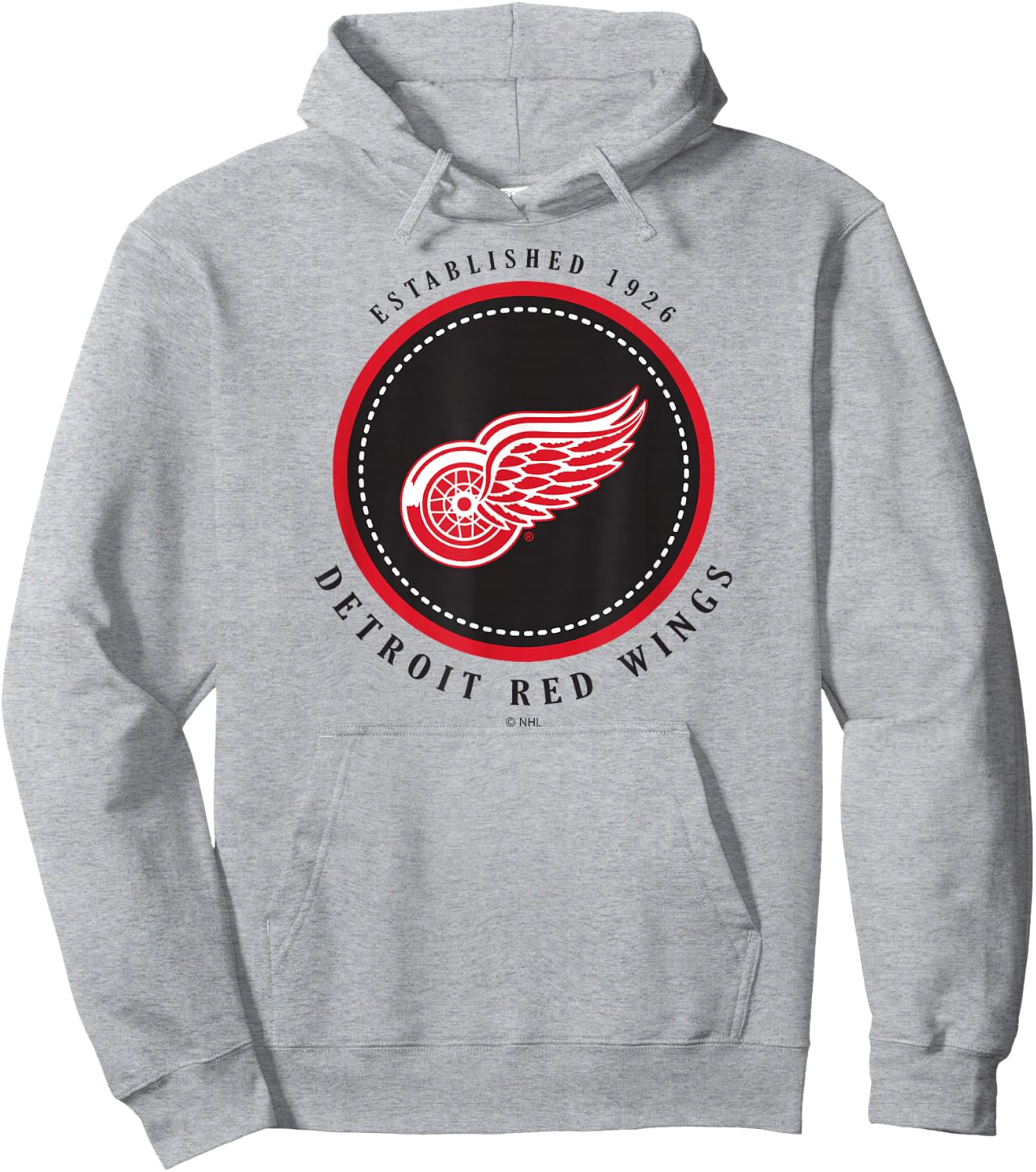 Detroit Red Wings Est 1926 Gray Officially Licensed Hoodie - Hoodie | Ash