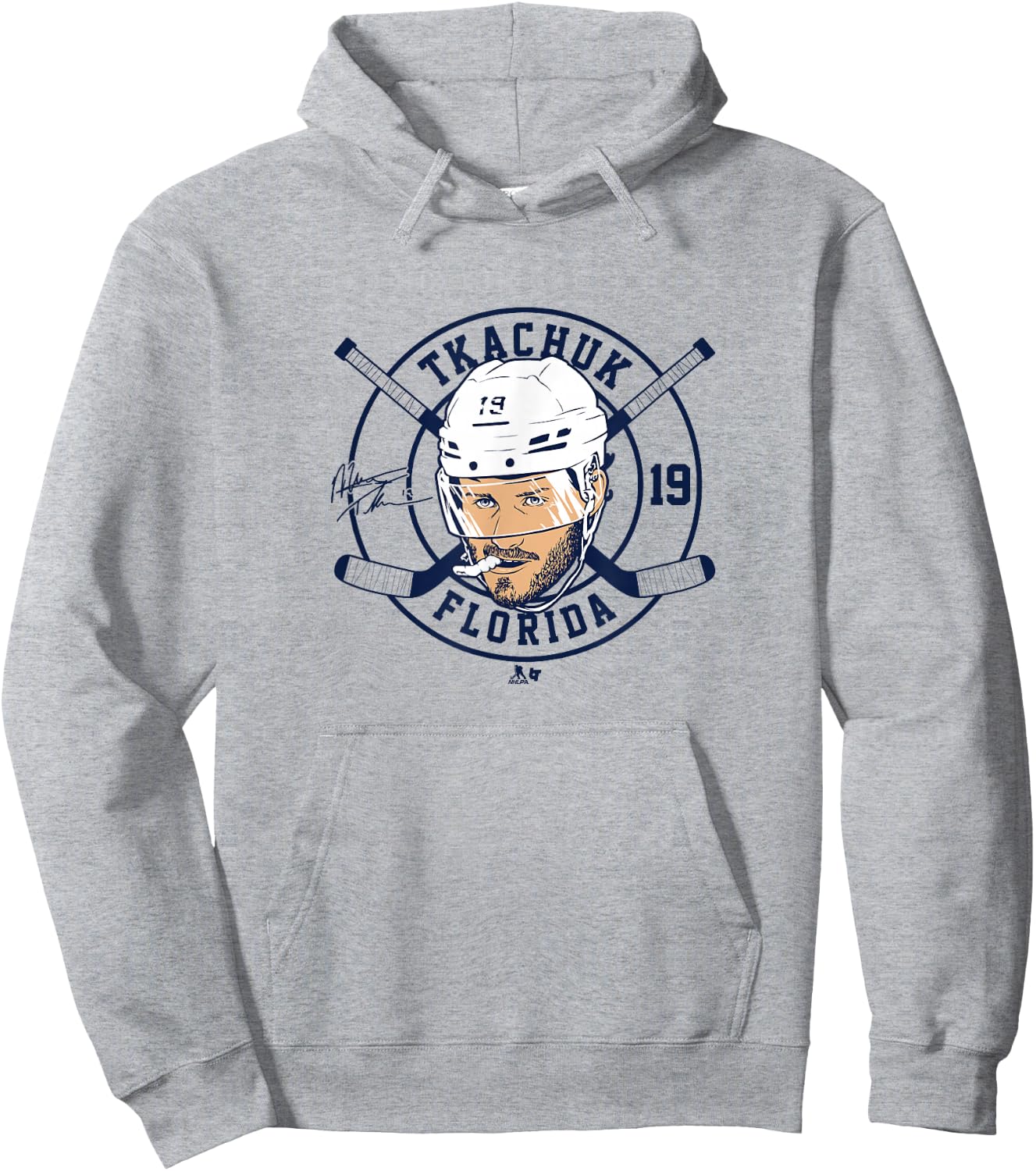 Matthew Tkachuk: Floating Head 2.0 - Florida Hockey Hoodie - Hoodie | Ash