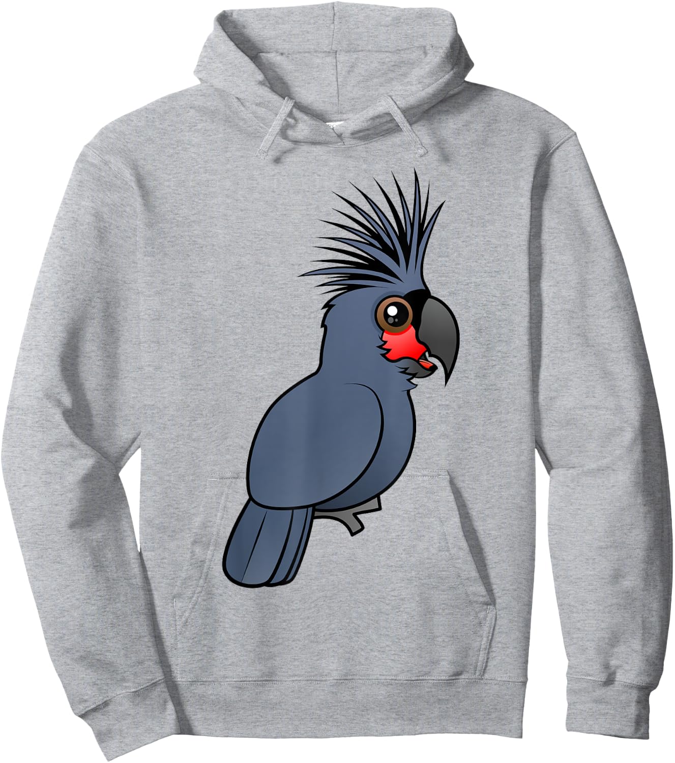 Cute Cartoon Palm Cockatoo Birdorable Bird Species Hoodie - Hoodie | Ash