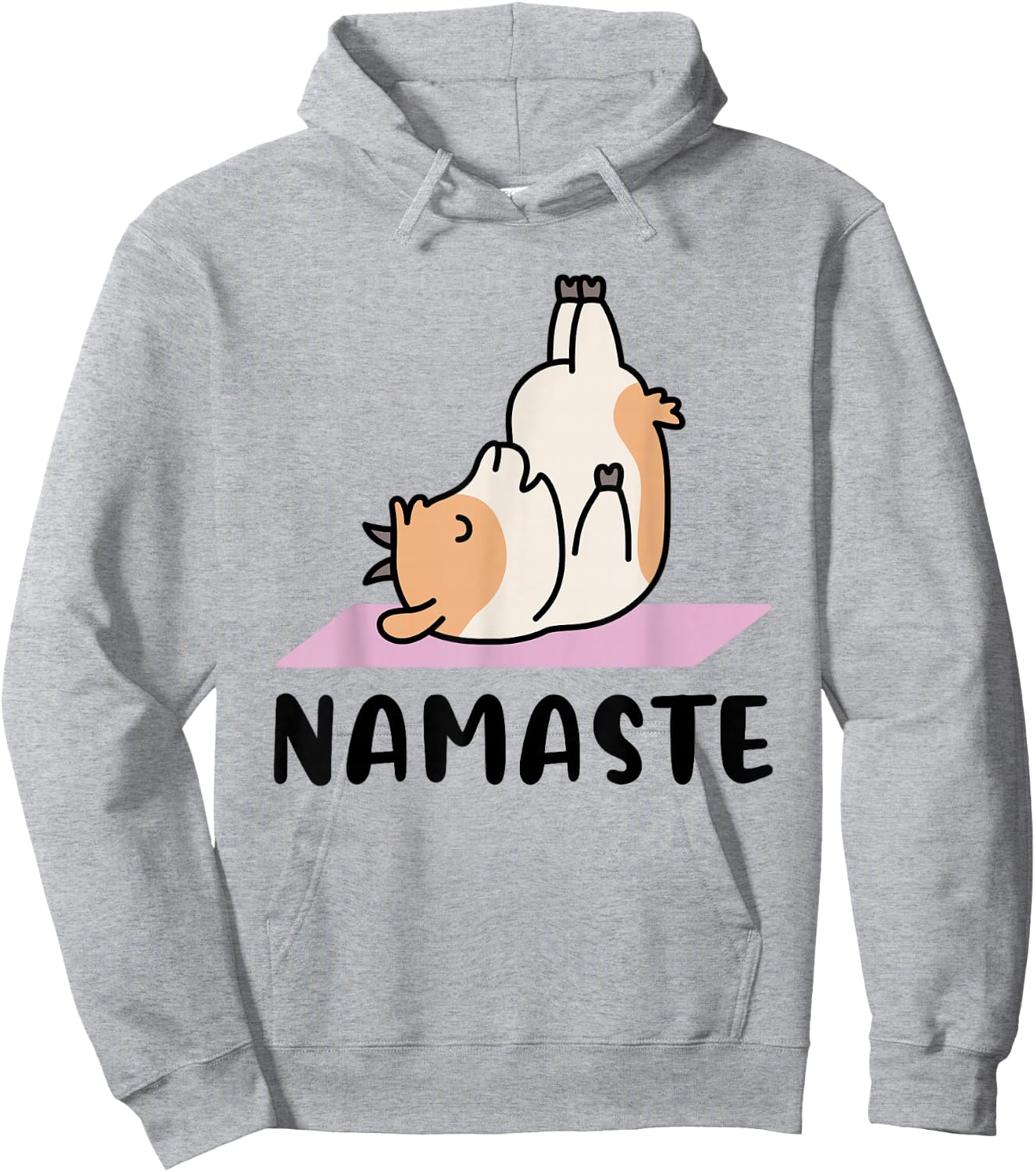 Namaste - Cute Goat Yoga Hoodie - Hoodie | Ash
