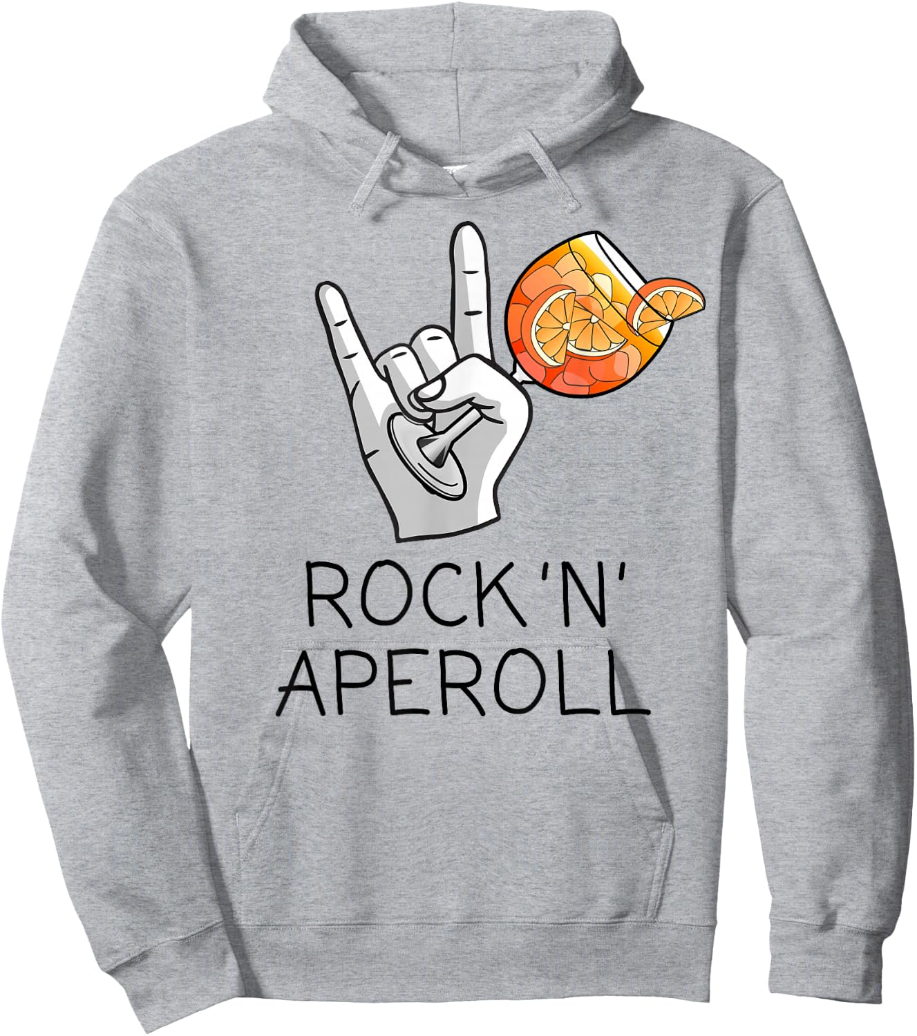 Rock 'N' Aperoll I Aperoller Aperollin Splash Club JGA Fun , White Hoodie - Hoodie | Ash
