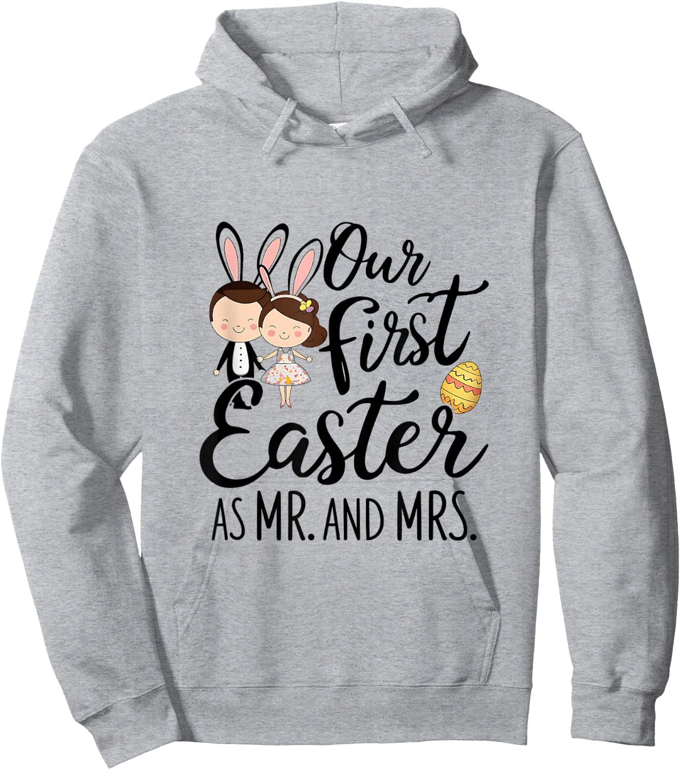 Our First Easter Together - Matching Couple Design Hoodie - Hoodie | Ash