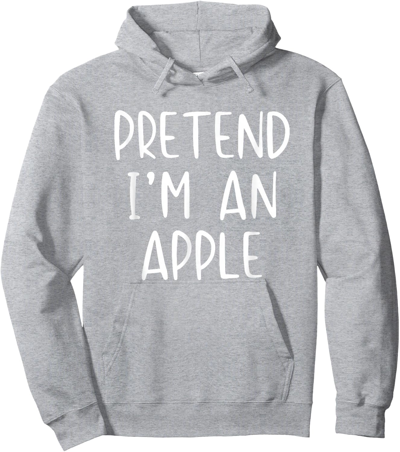 Pretend I'm an Apple Costume Halloween Simple Adult Kid Hoodie - Hoodie | Ash