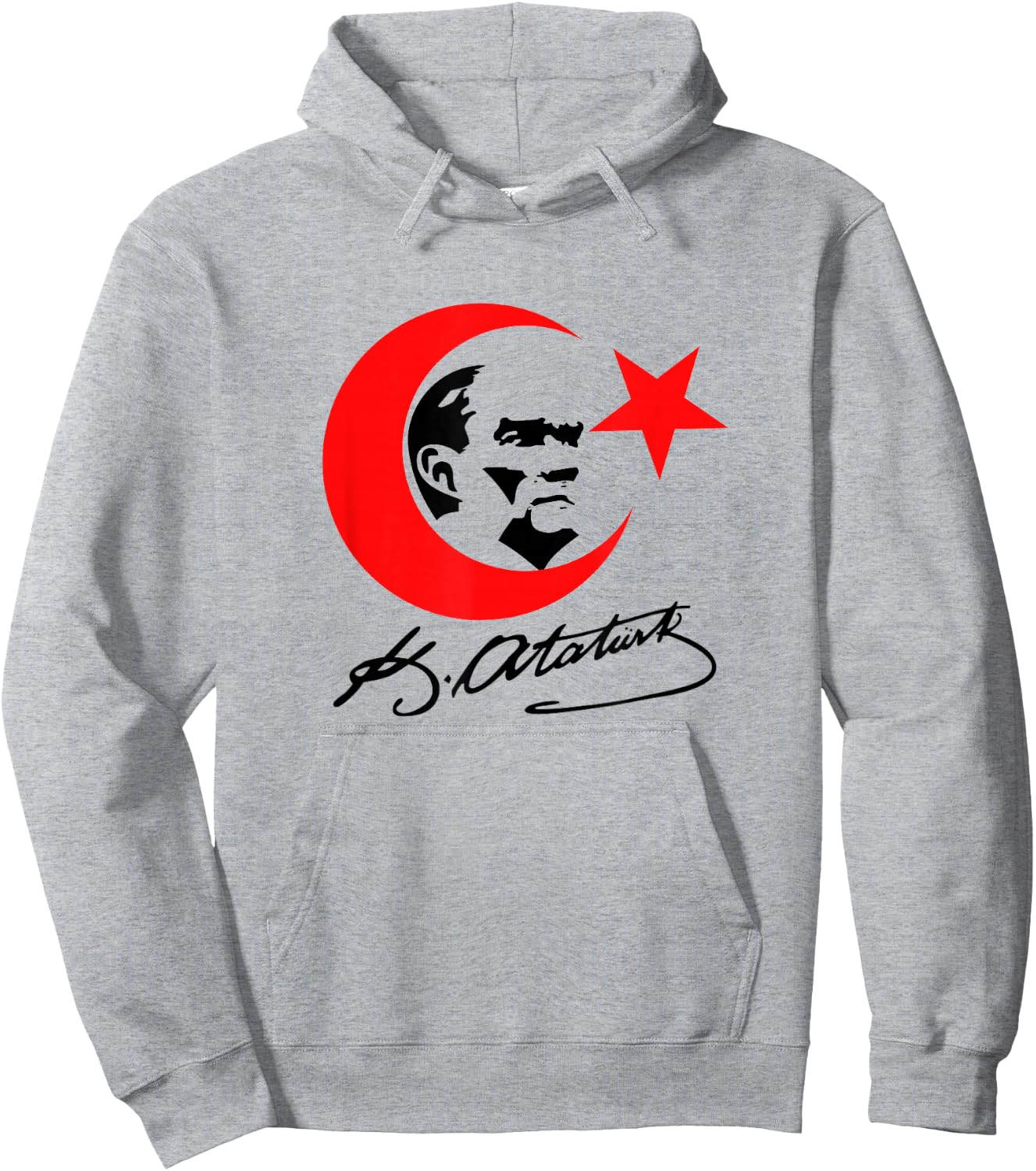 Mustafa Kemal Atatürk Signature Atam izindeyiz Turkey Hoodie - Hoodie | Ash