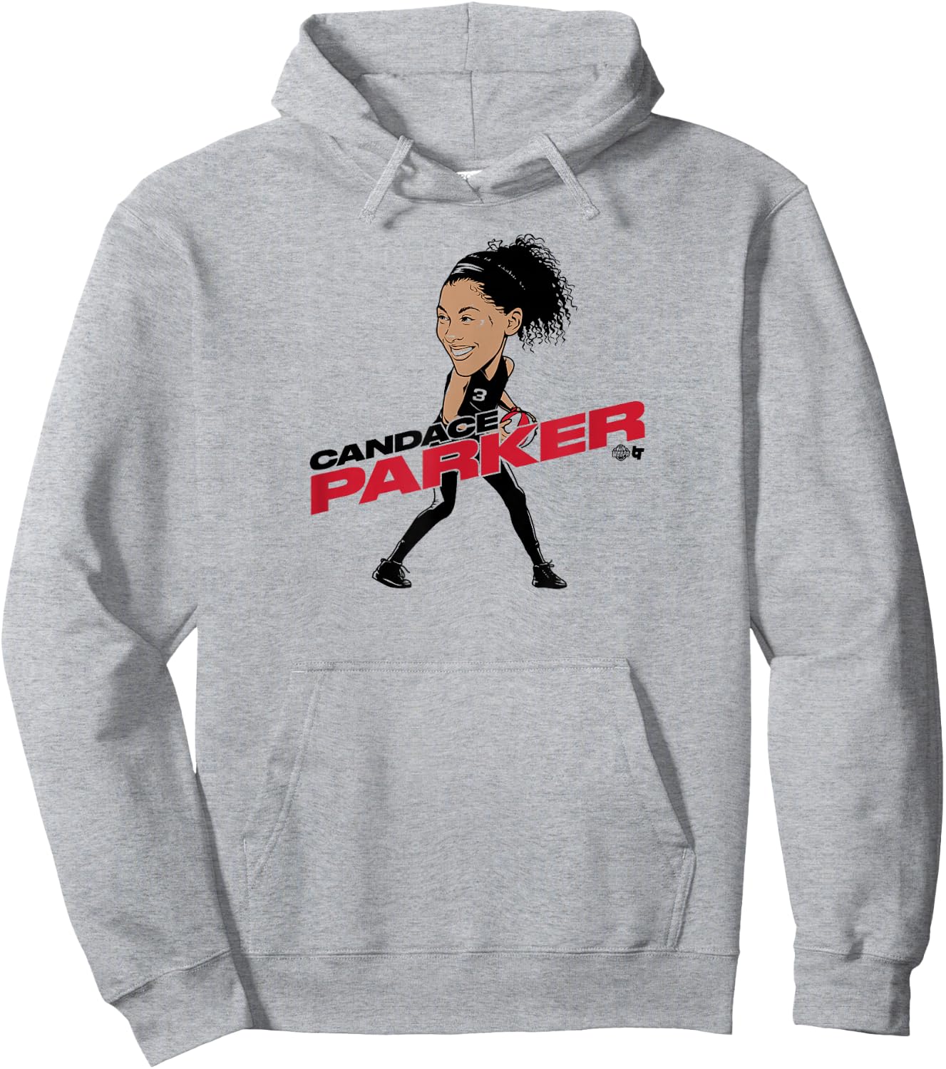 Candace Parker - Caricature - Las Vegas Basketball Hoodie - Hoodie | Ash
