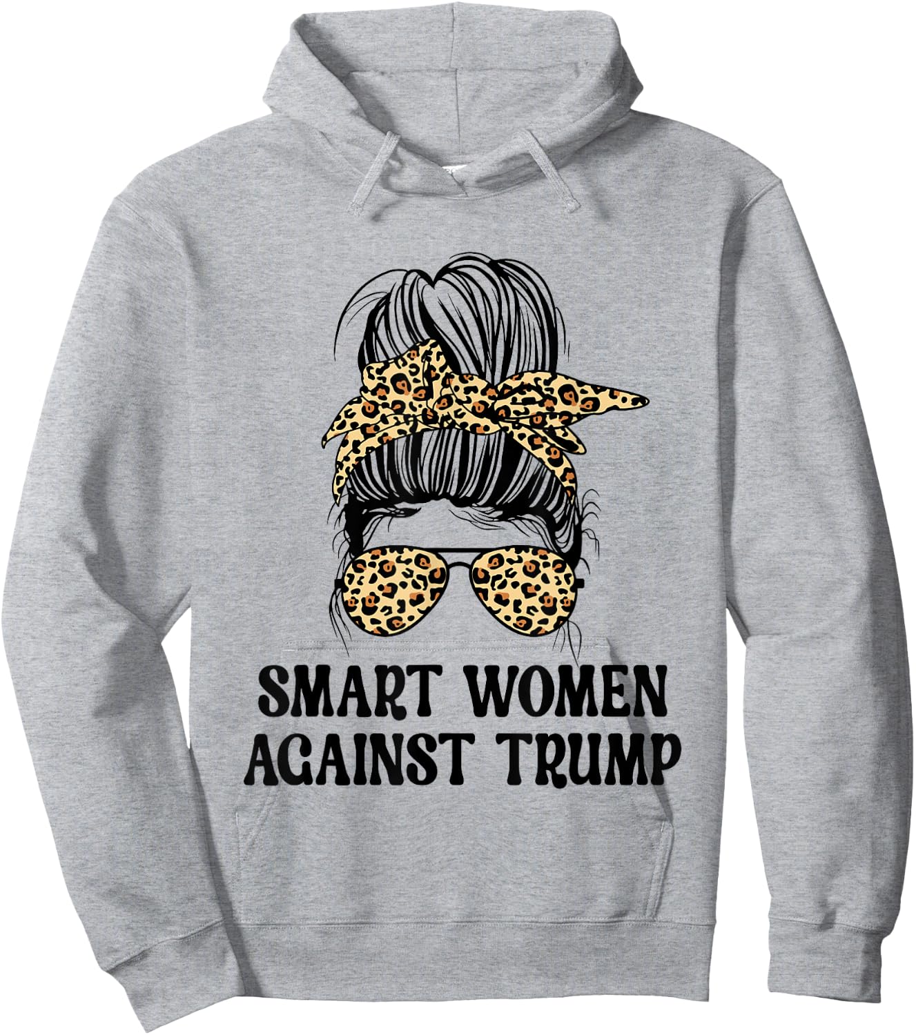 SWAT Smart Women Against Trump Funny Anti-Trump 2024 Hoodie - Hoodie | Ash