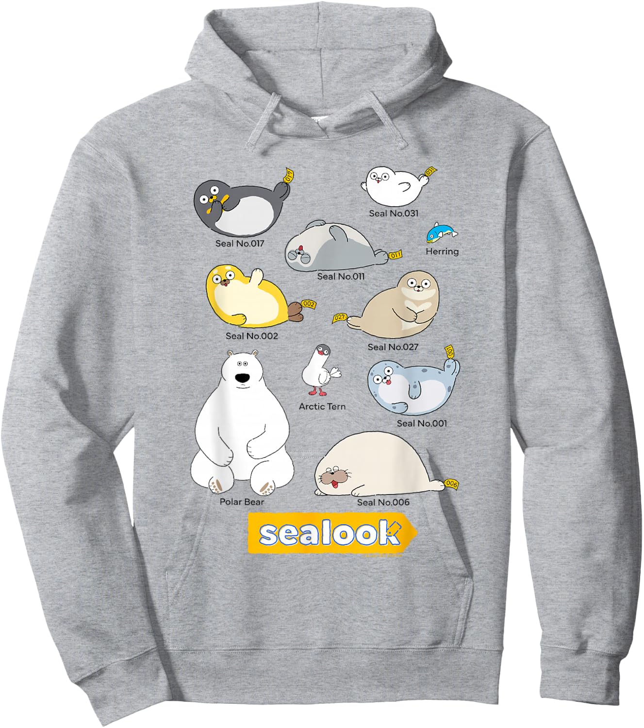 Sealook Characters Hoodie - Hoodie | Ash