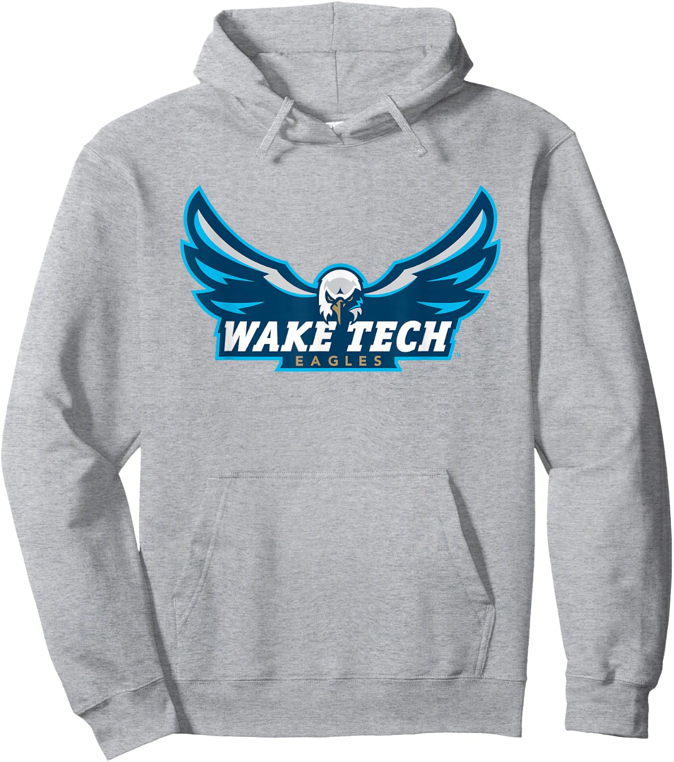 Wake Tech Eagles Wake Tech Community College Logo Hoodie - Hoodie | Ash