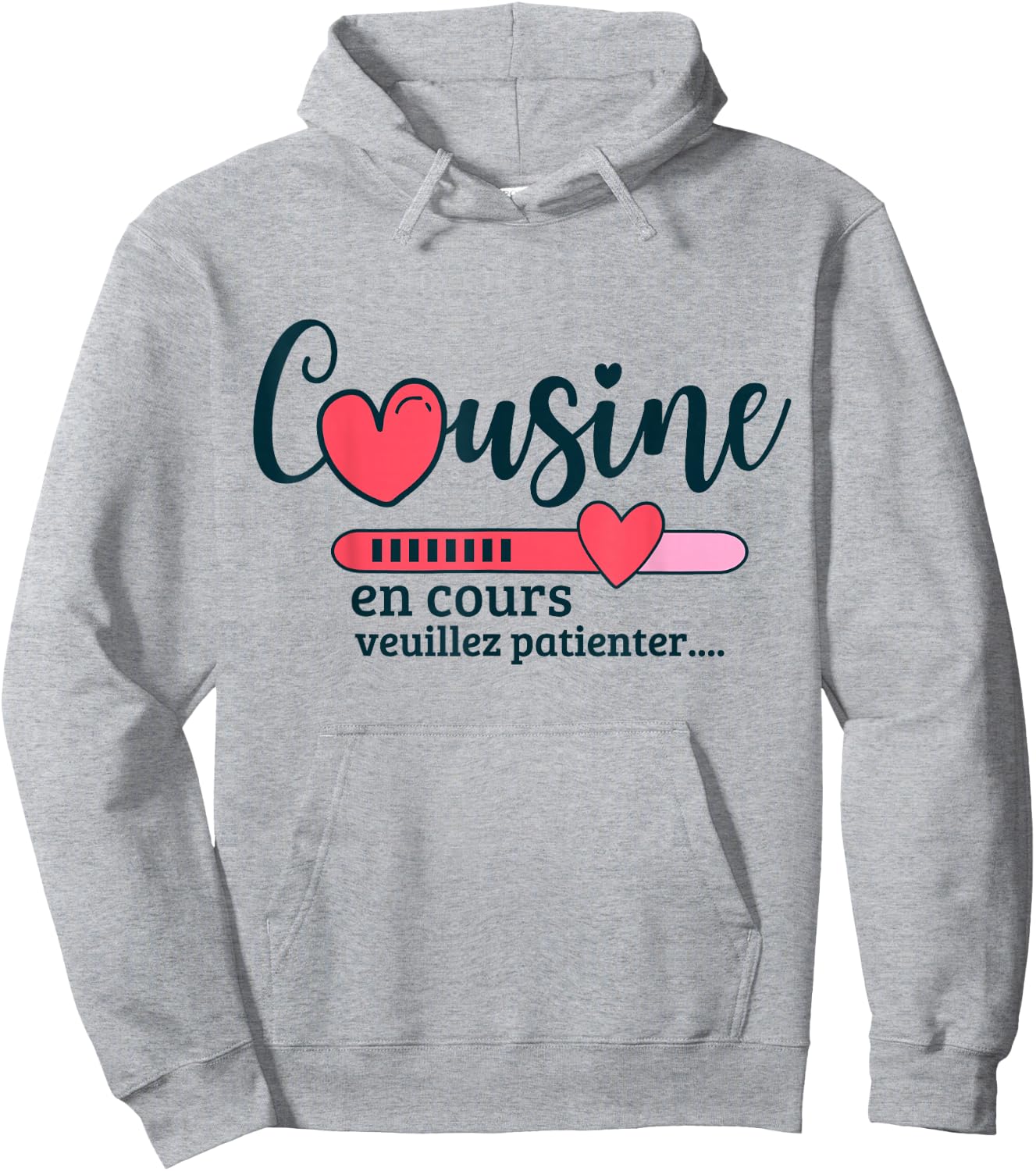Soon Cousin Gift Surprise Girl Future Cousin 2025 , white, S Hoodie - Hoodie | Ash
