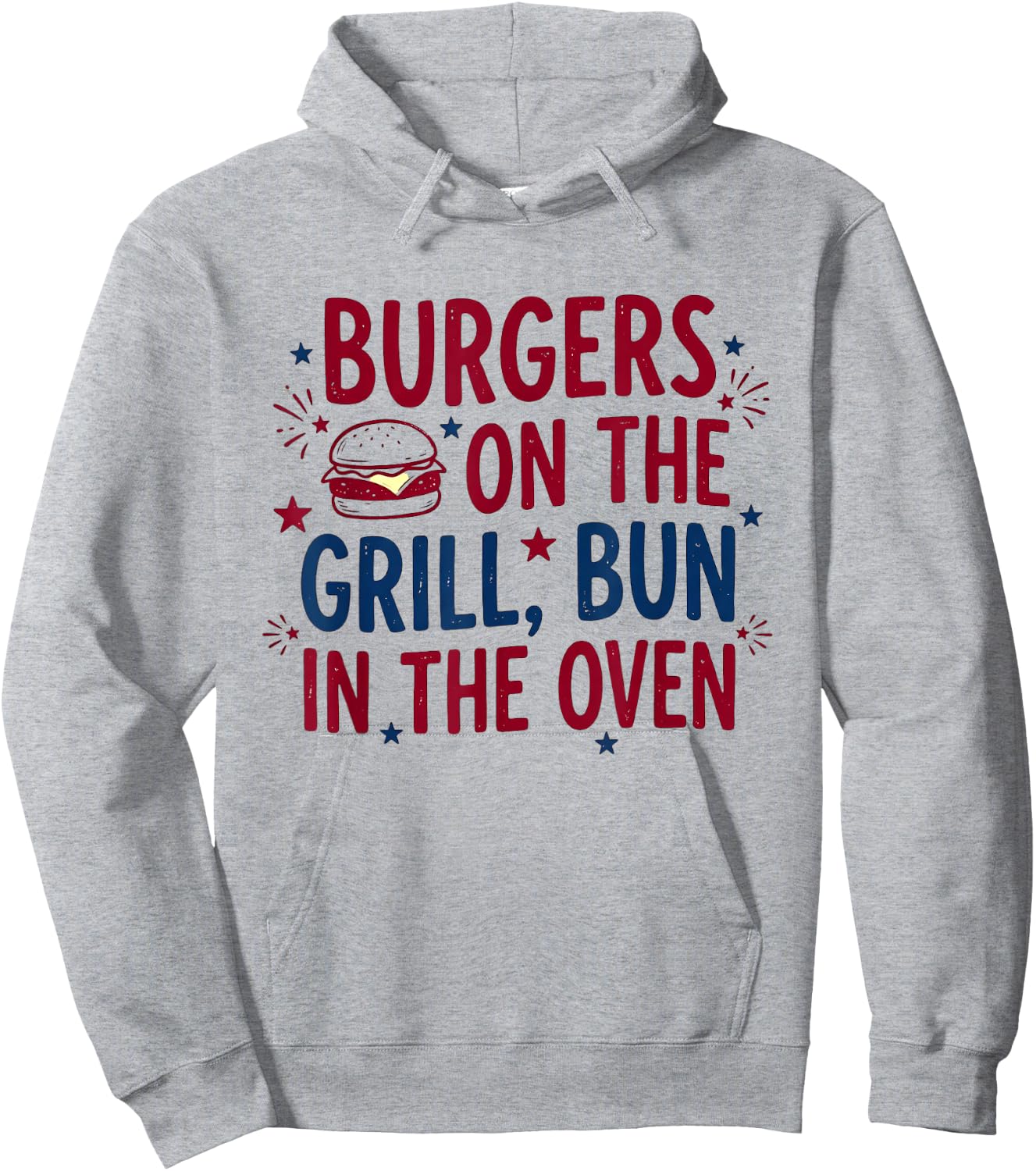 Burgers On The Grill Bun in The Oven Funny Hoodie - Hoodie | Ash