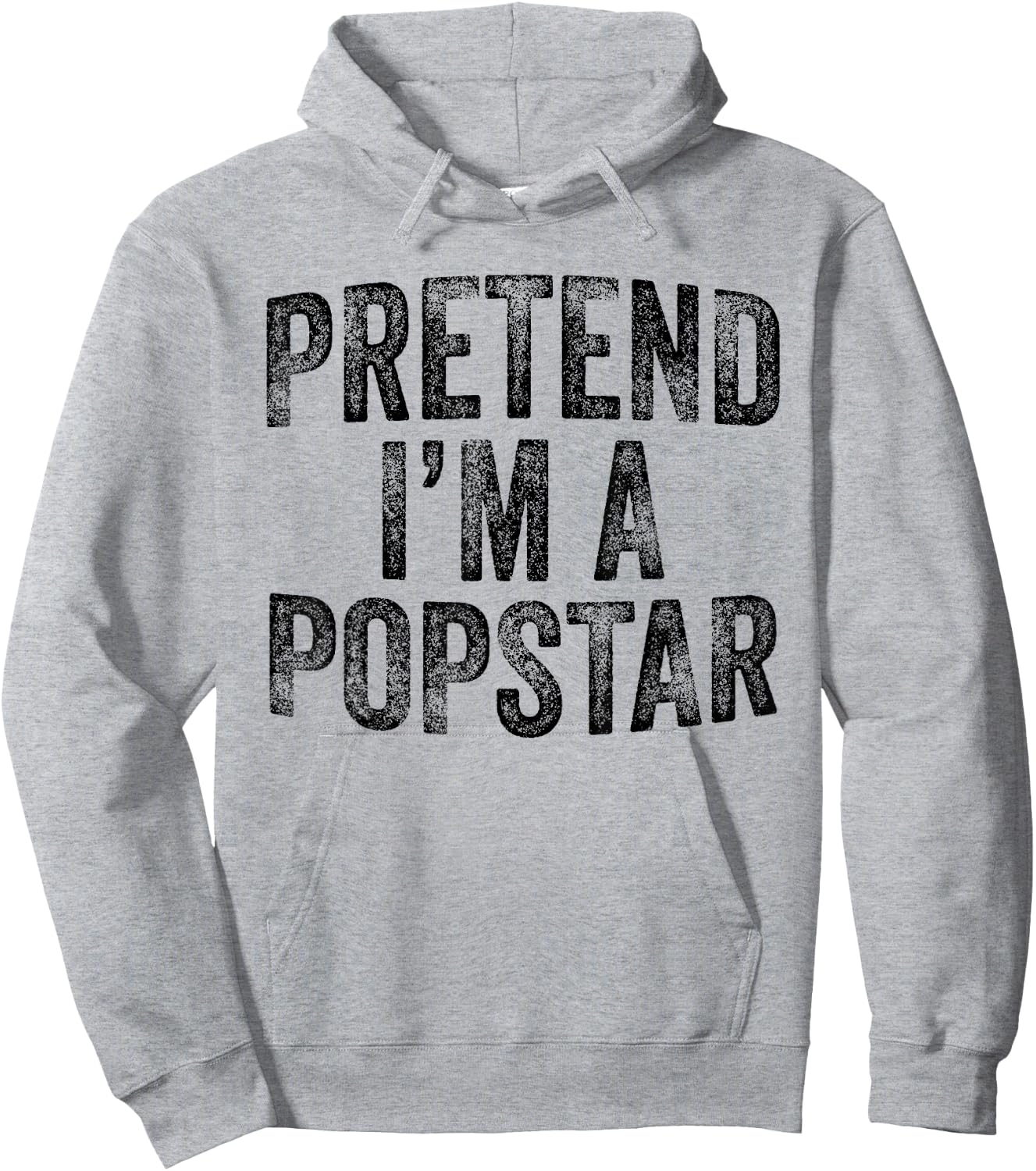 Pretend I'm A Popstar Family Lazy Halloween Party Costume Hoodie - Hoodie | Ash