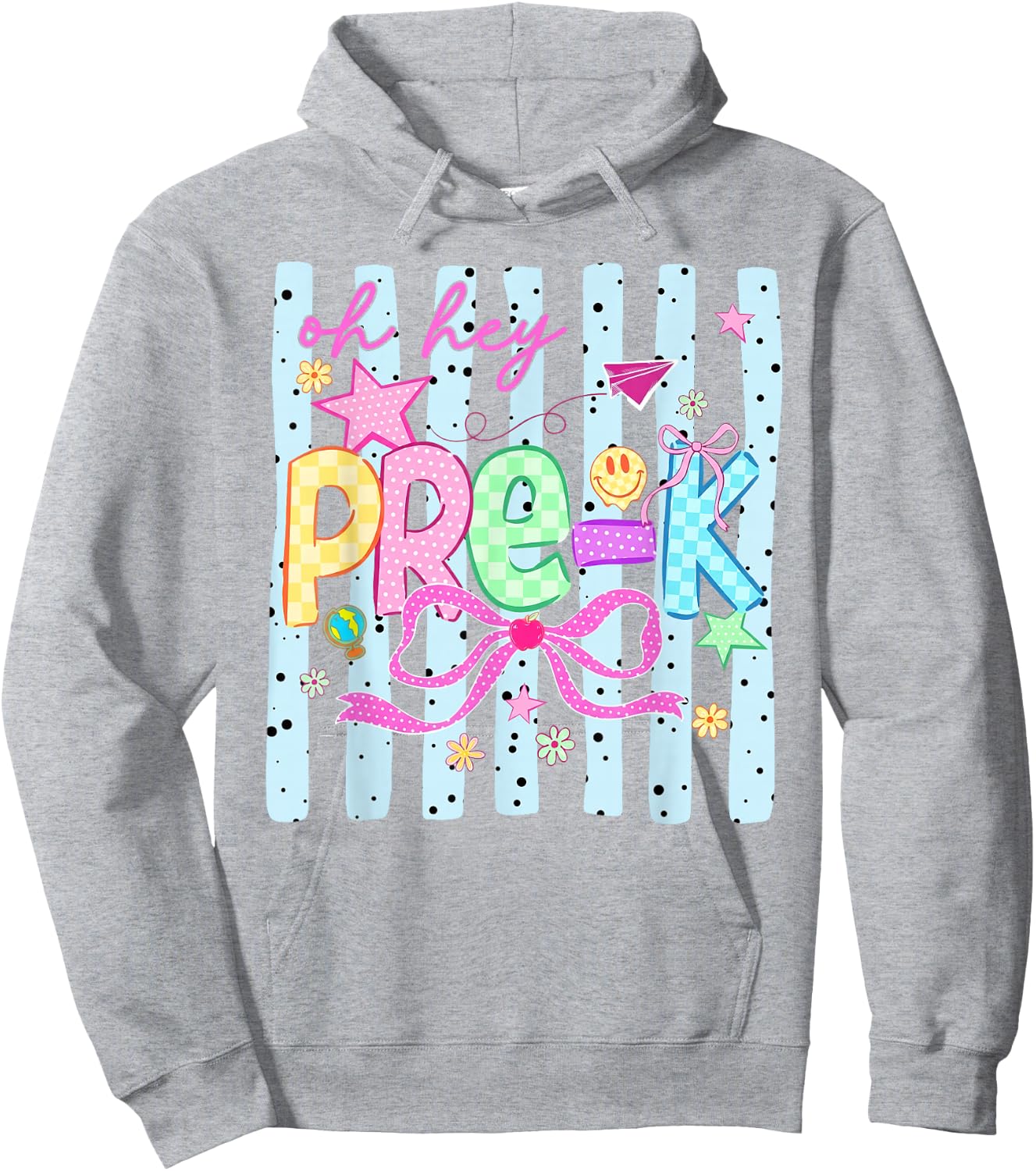 Back to School Oh Hey Preschool PreK Teachers Women Kids Hoodie - Hoodie | Ash