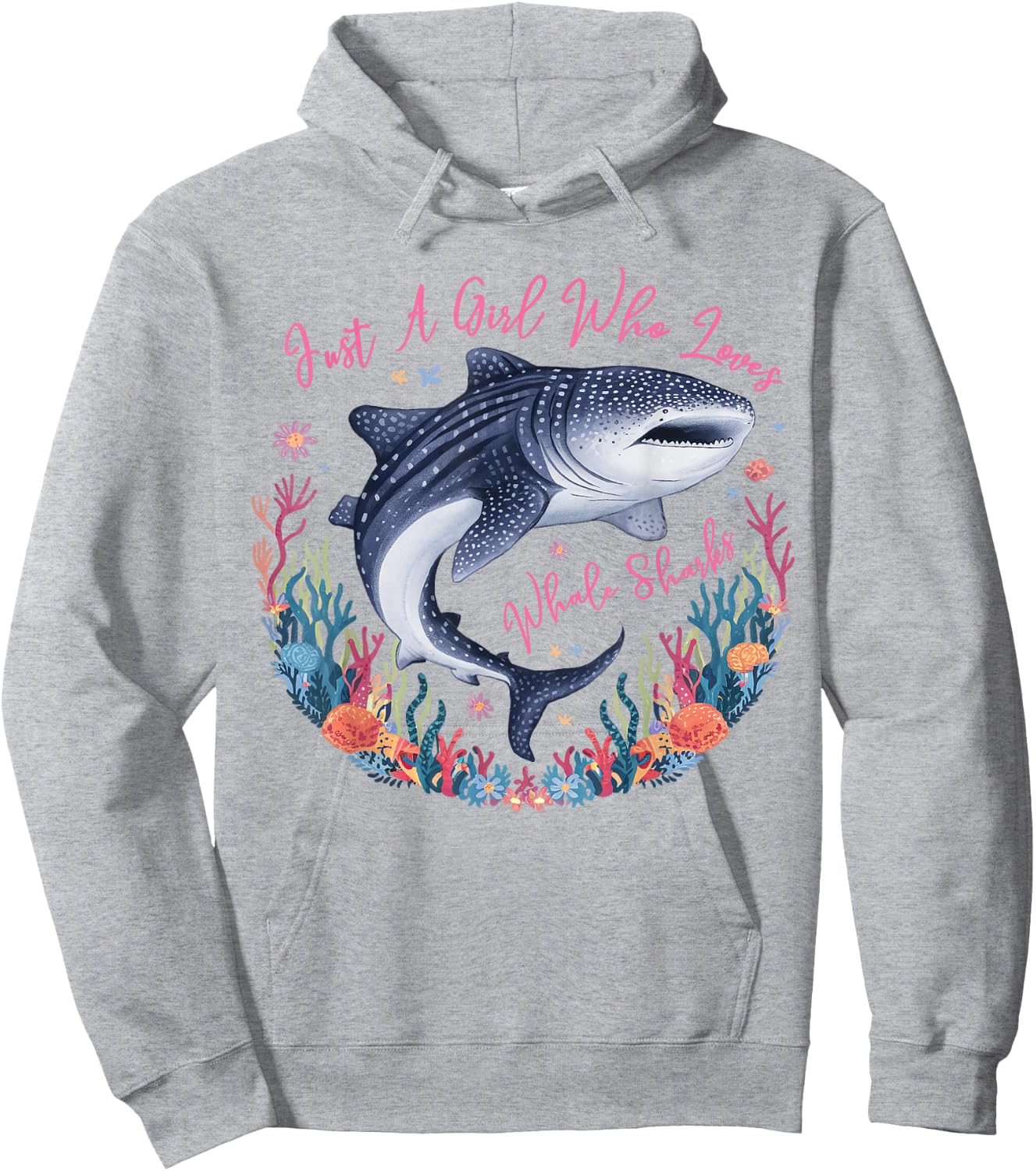 Just a Girl Who Loves Whale Sharks Cute Marine Biology Hoodie - Hoodie | Ash