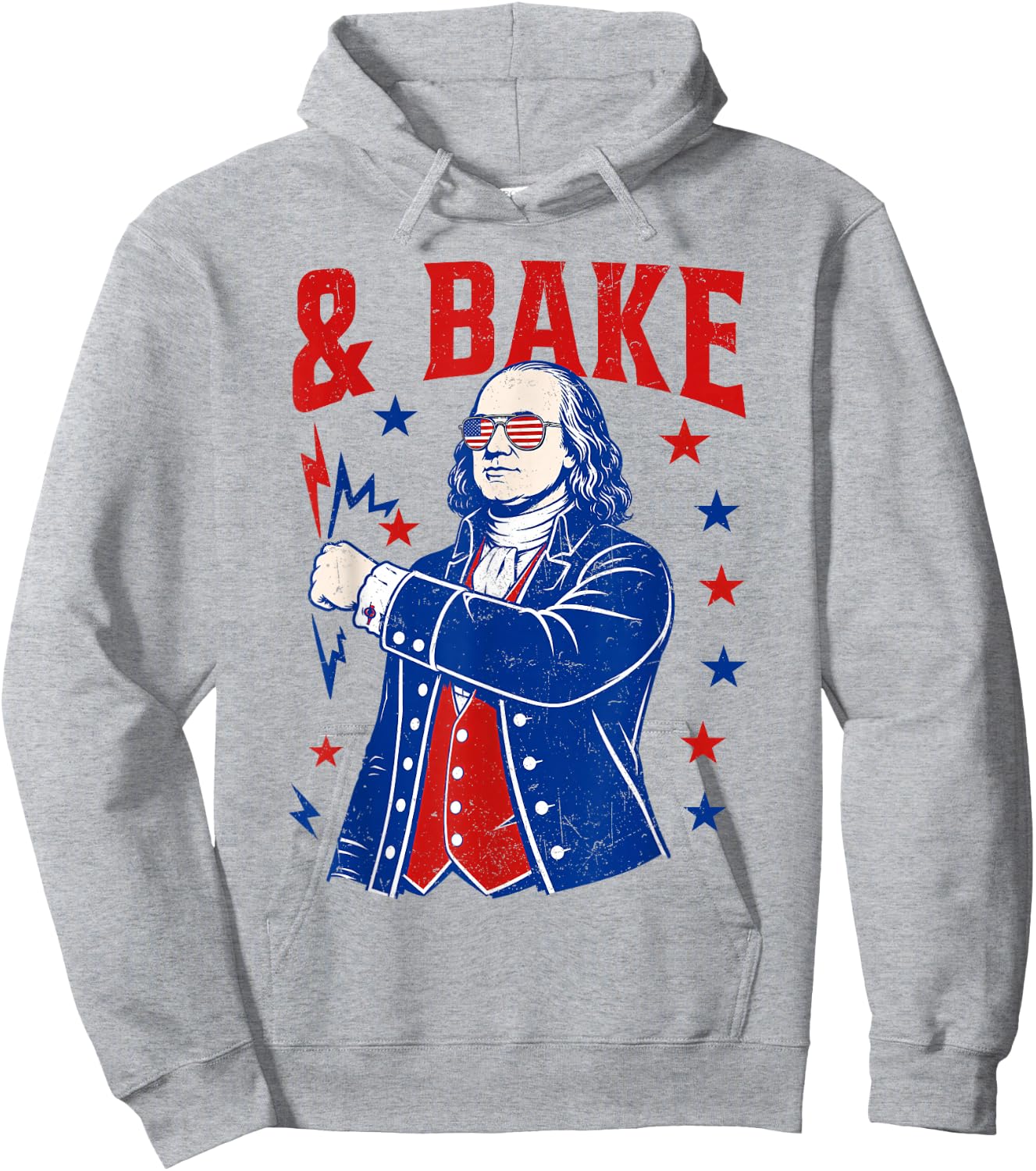 Funny Shake and Bake 4th of July Couple Matching Men Women Hoodie - Hoodie | Ash